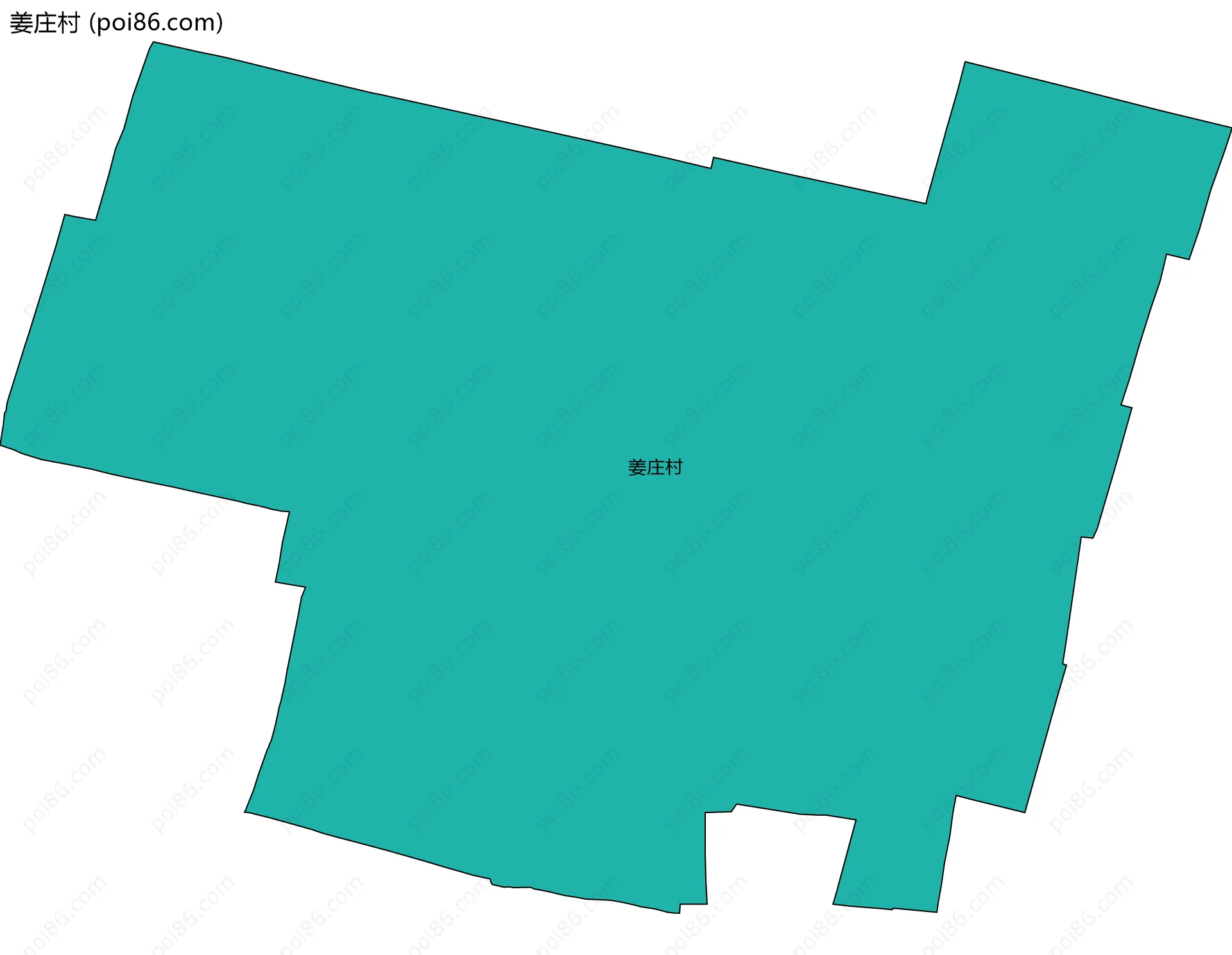 姜庄村边界地图