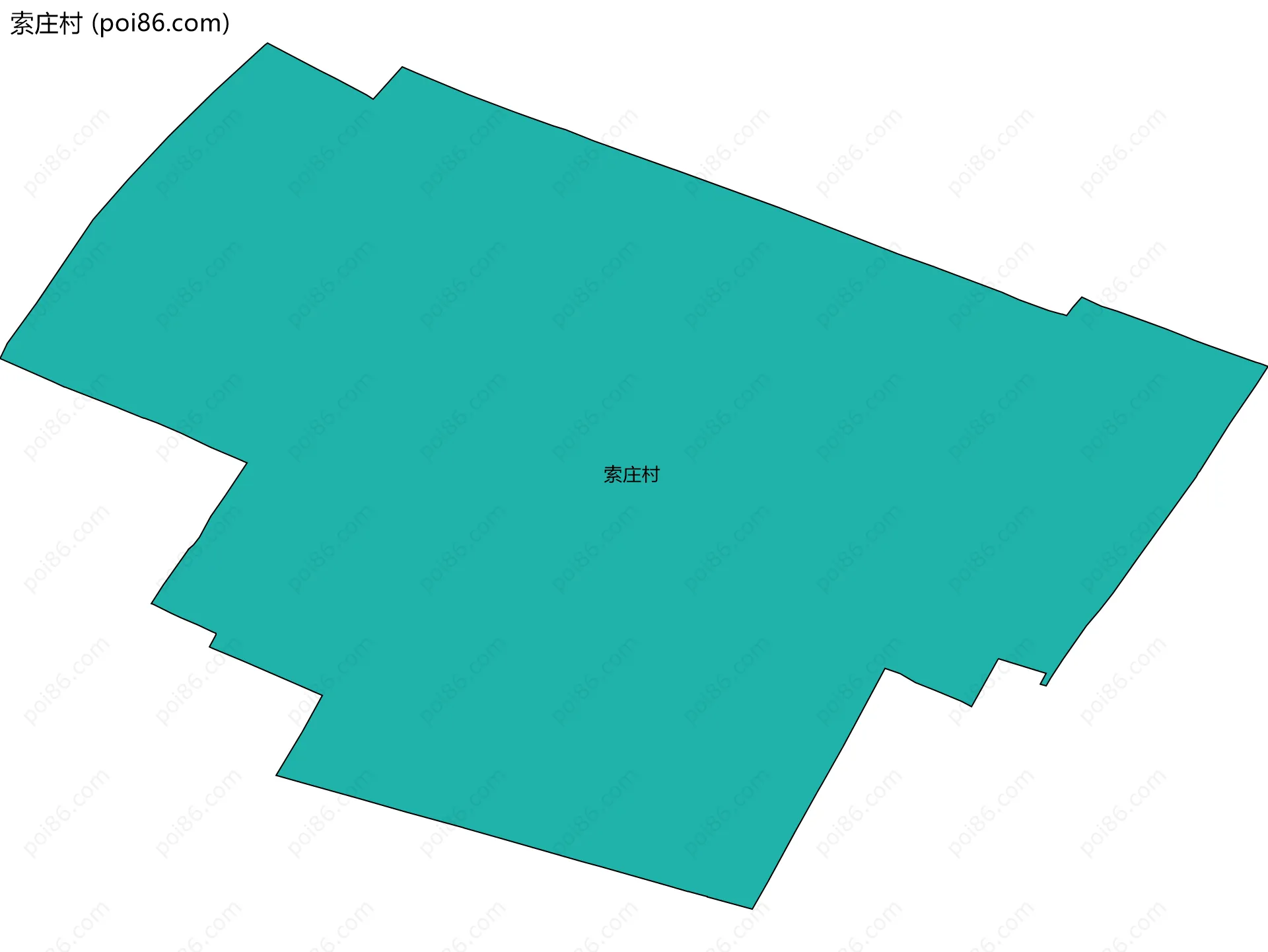 索庄村边界地图