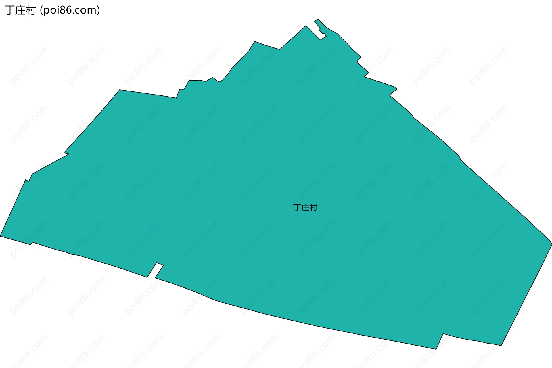 丁庄村边界地图