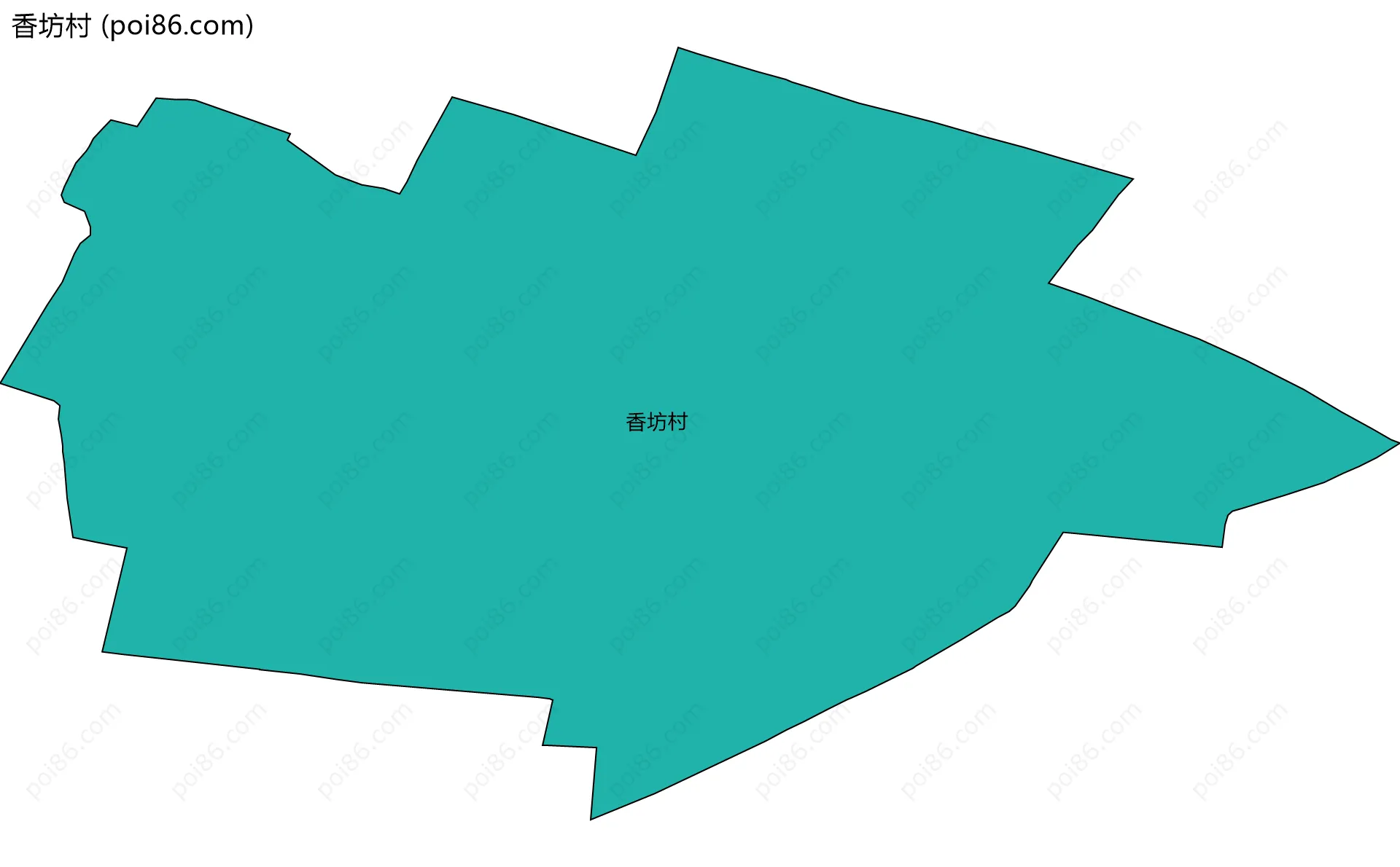 香坊村边界地图