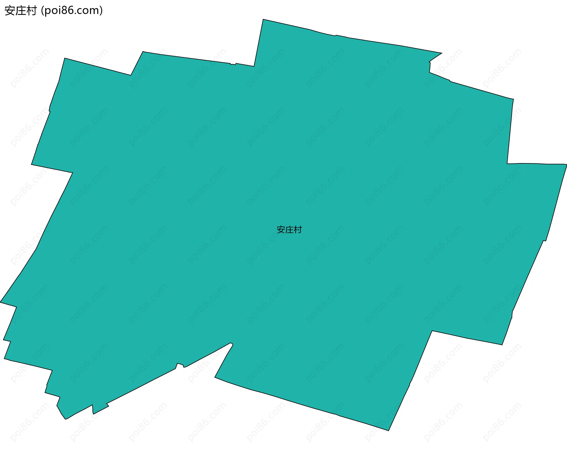 安庄村边界地图