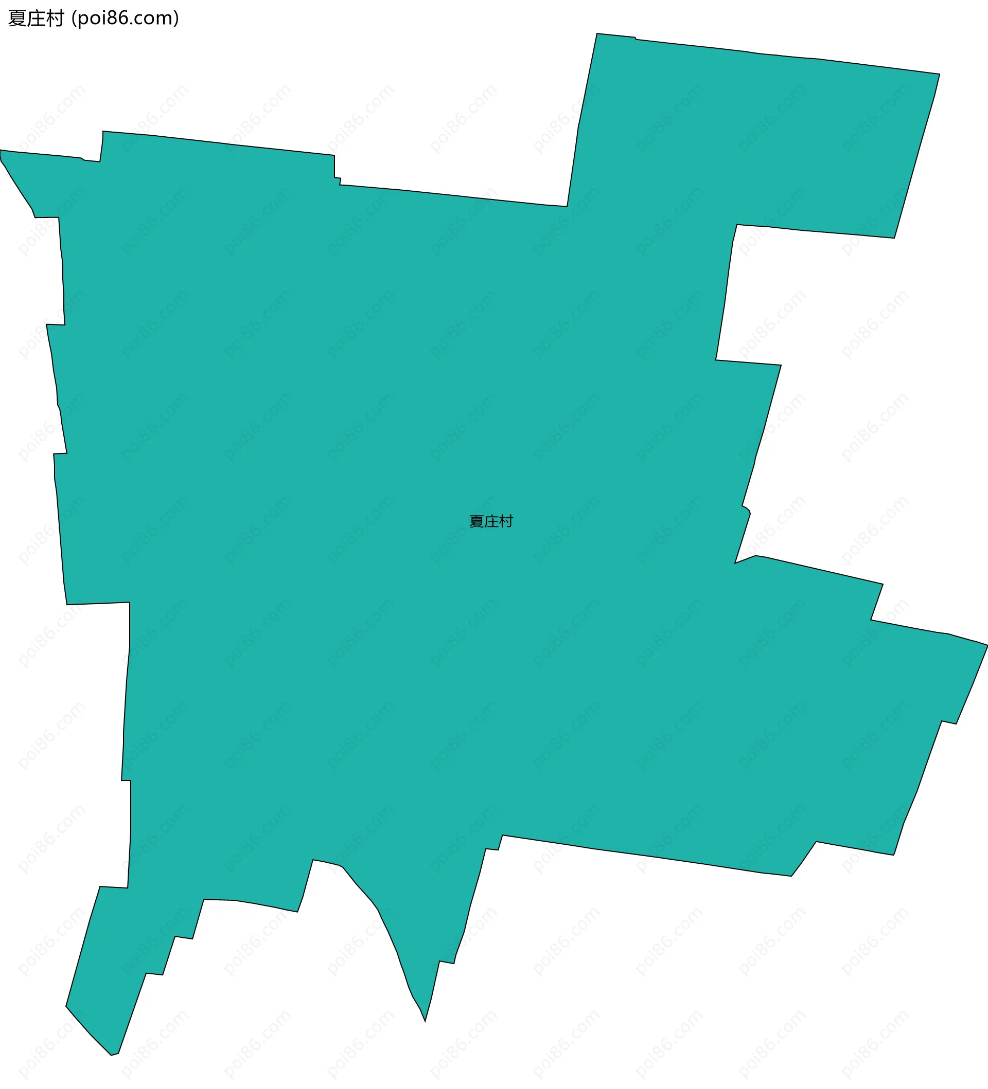 夏庄村边界地图