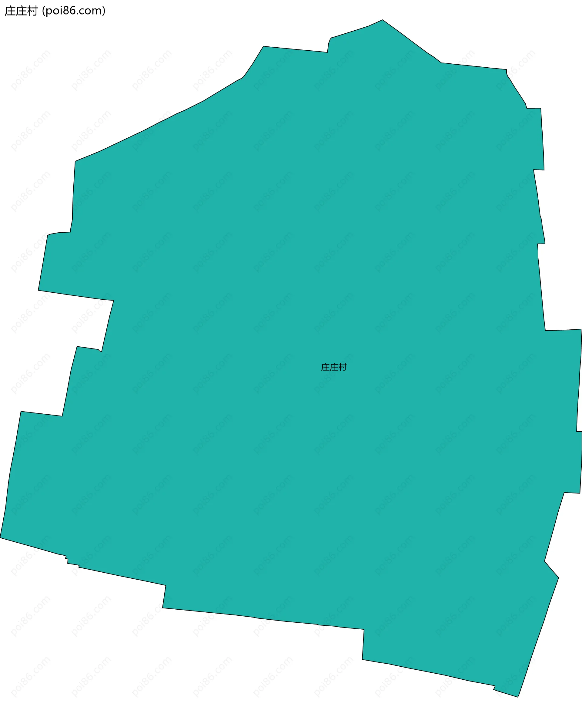 庄庄村边界地图