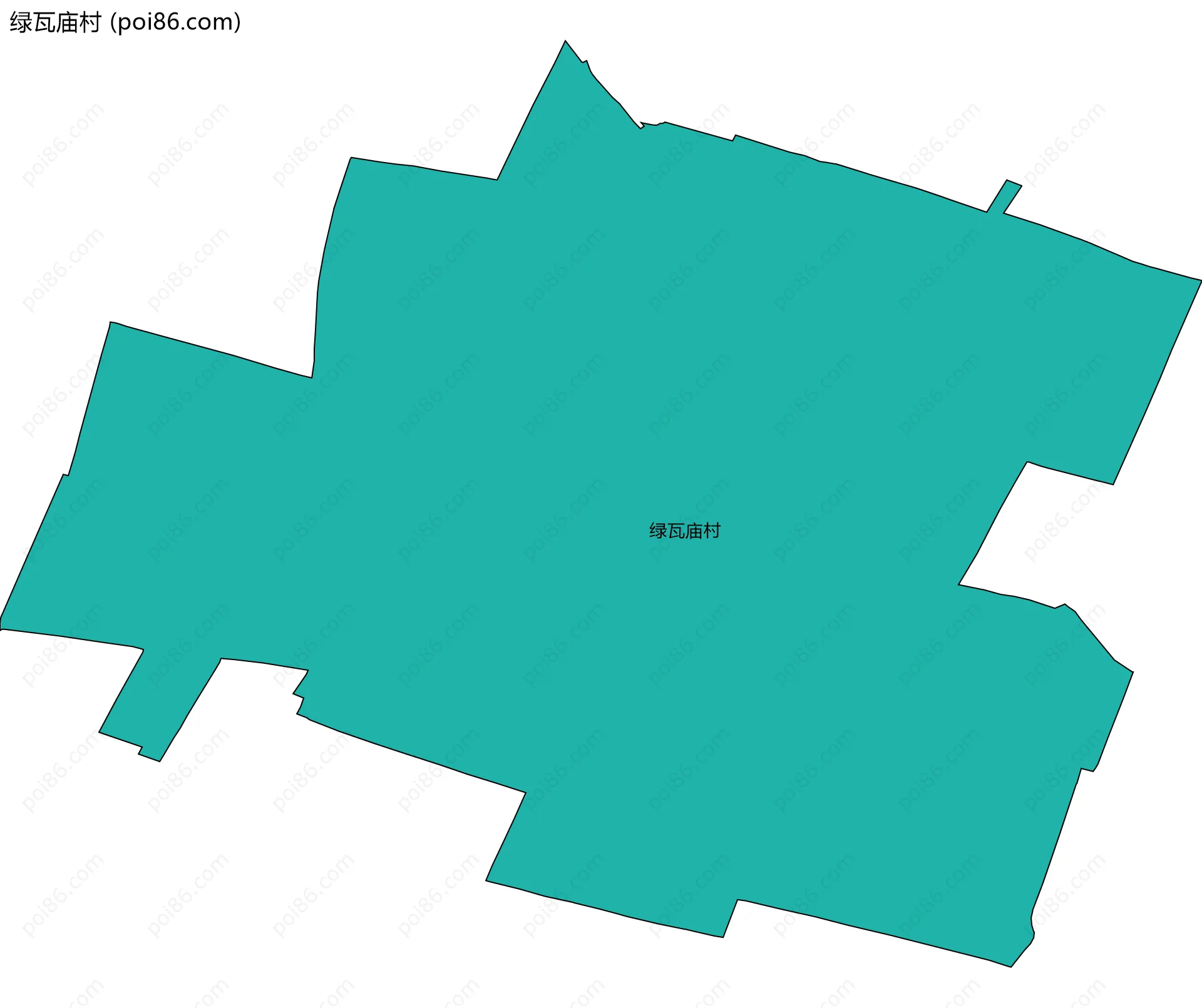 绿瓦庙村边界地图
