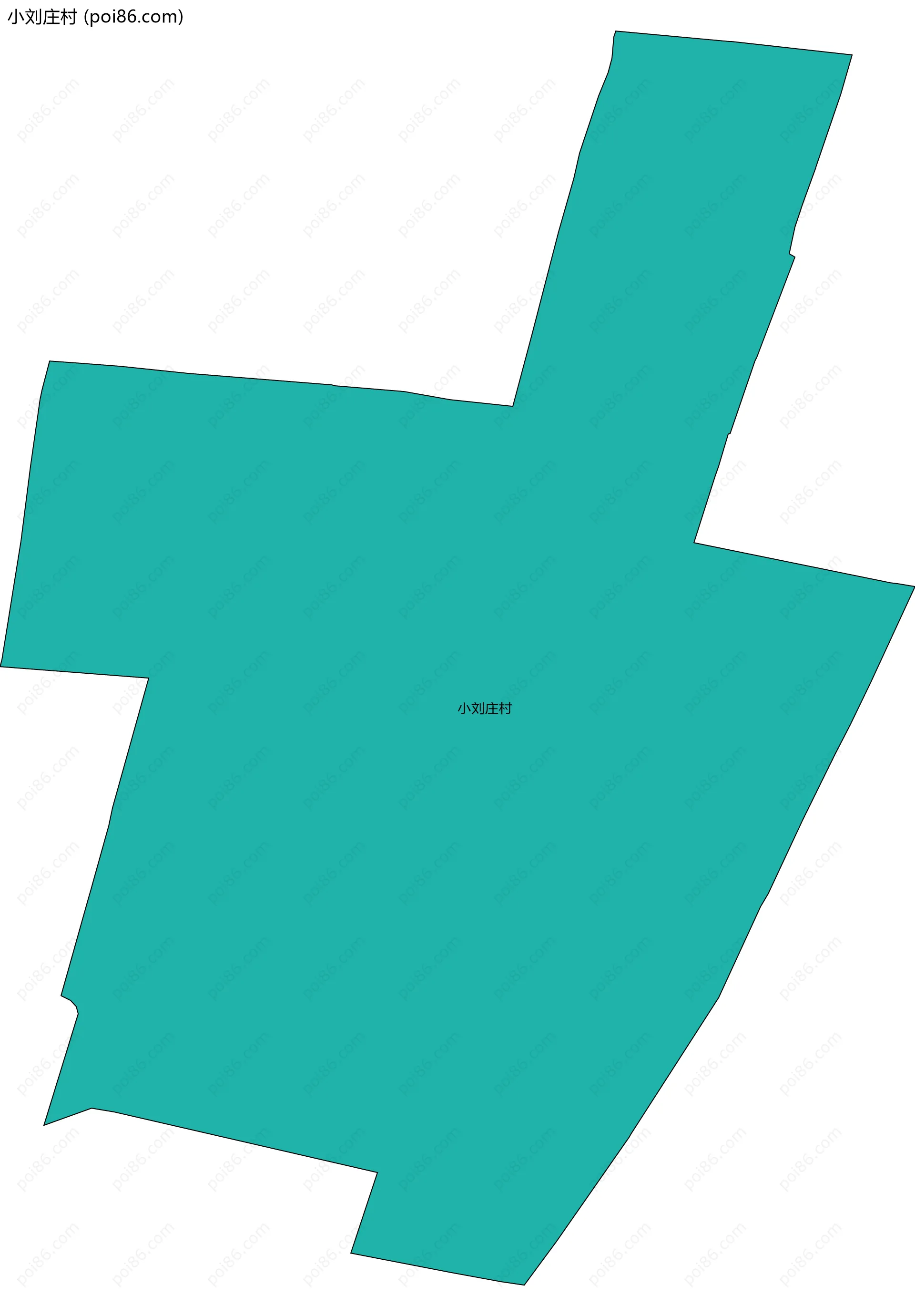 小刘庄村边界地图