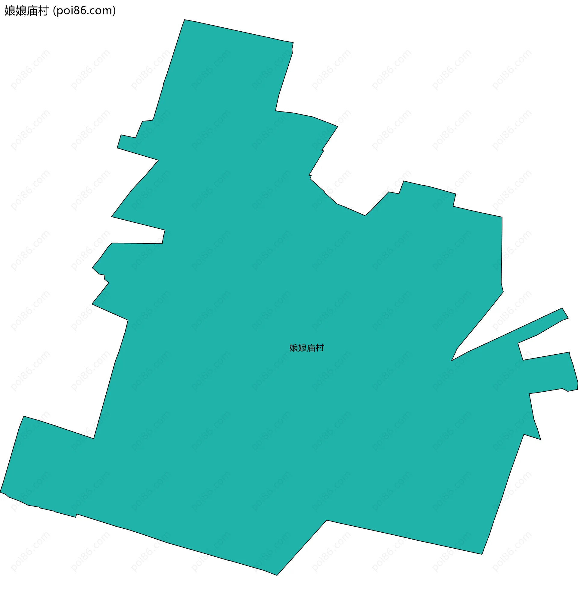 娘娘庙村边界地图