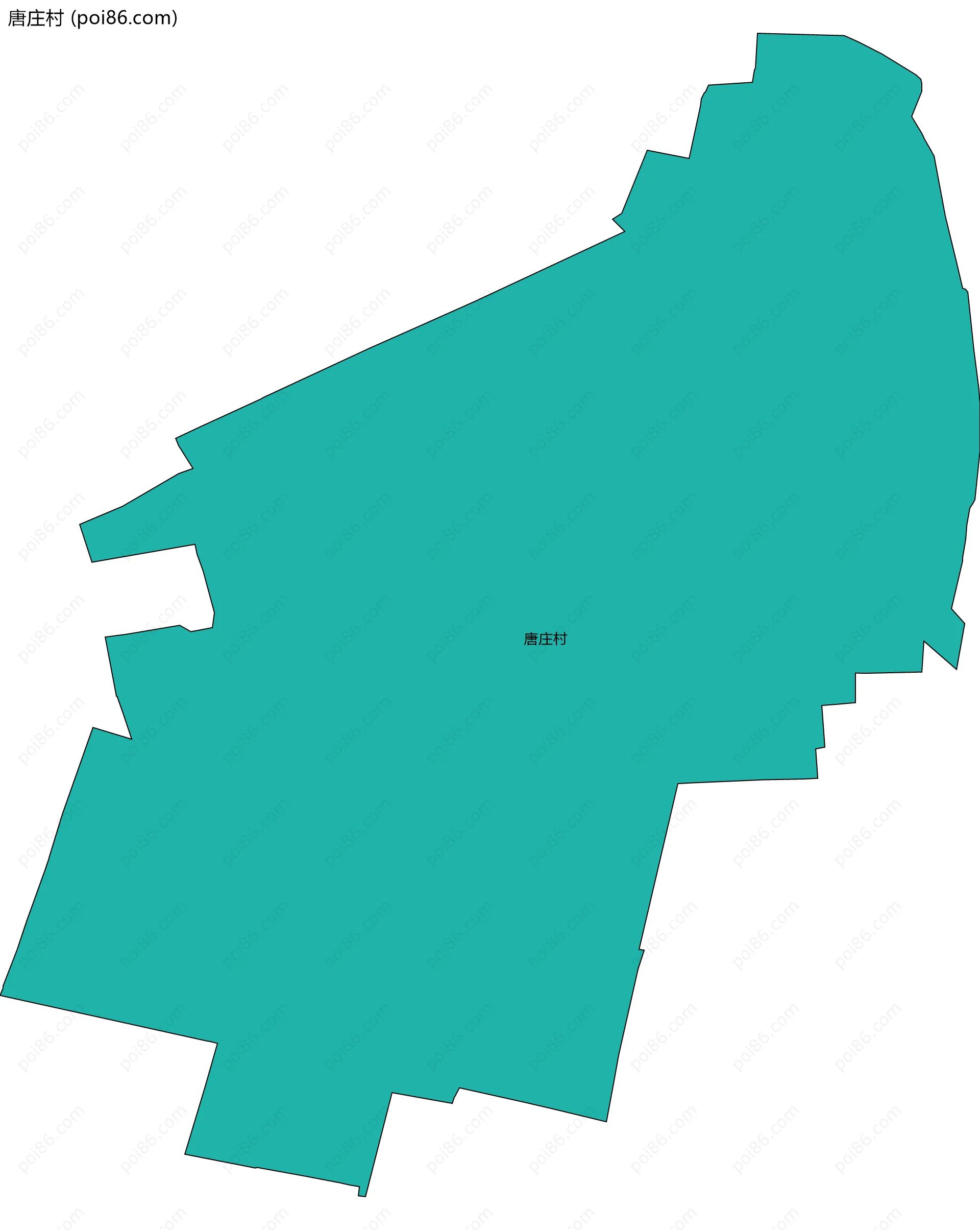 唐庄村边界地图