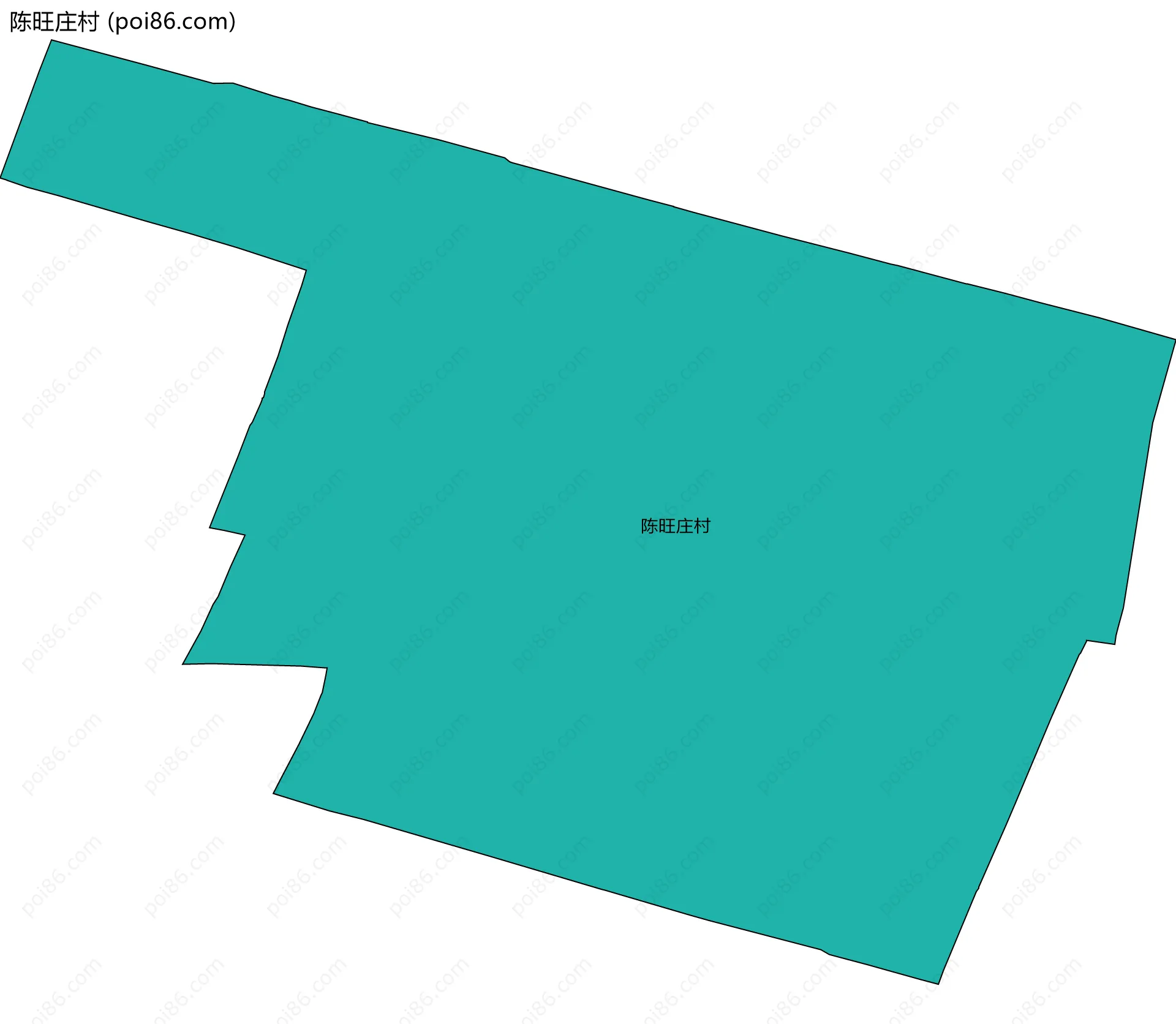 陈旺庄村边界地图