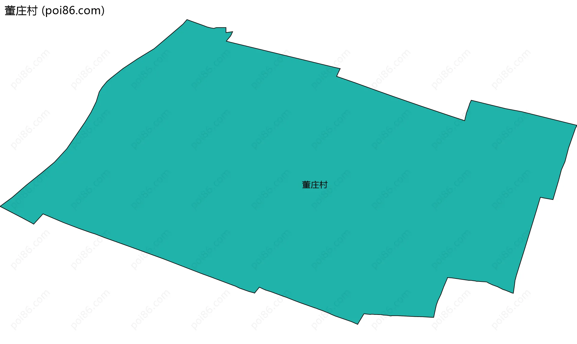 董庄村边界地图