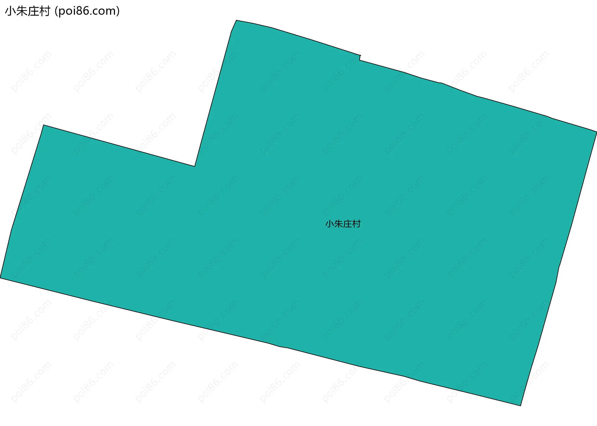 小朱庄村边界地图