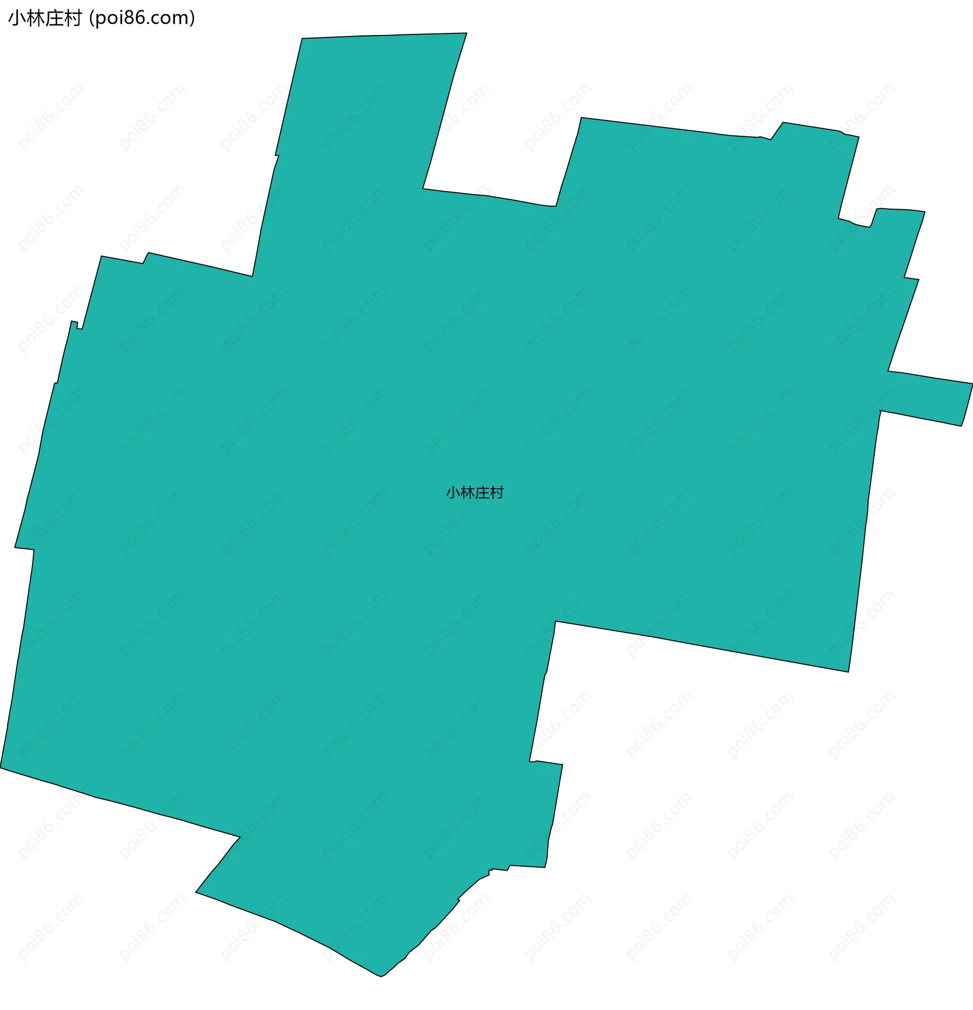 小林庄村边界地图