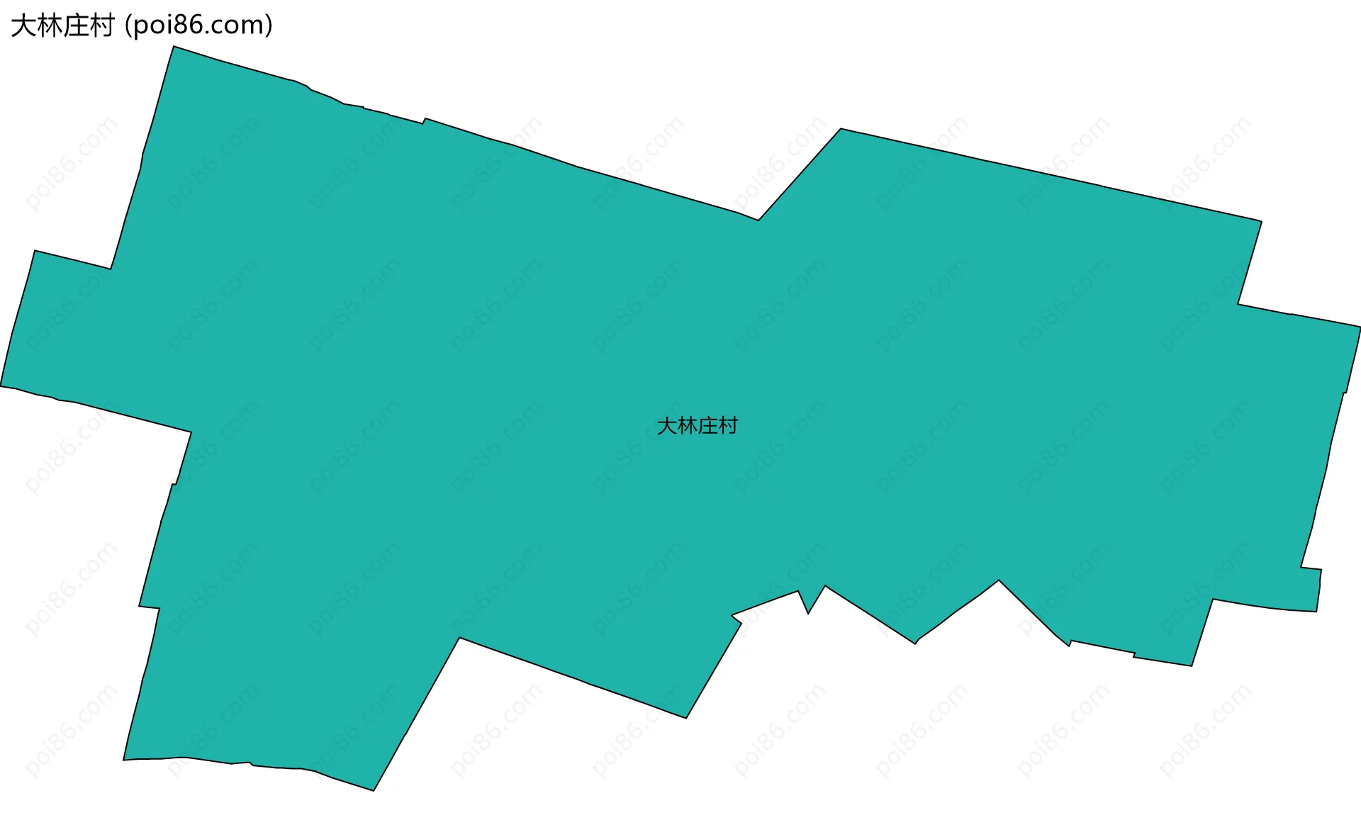 大林庄村边界地图