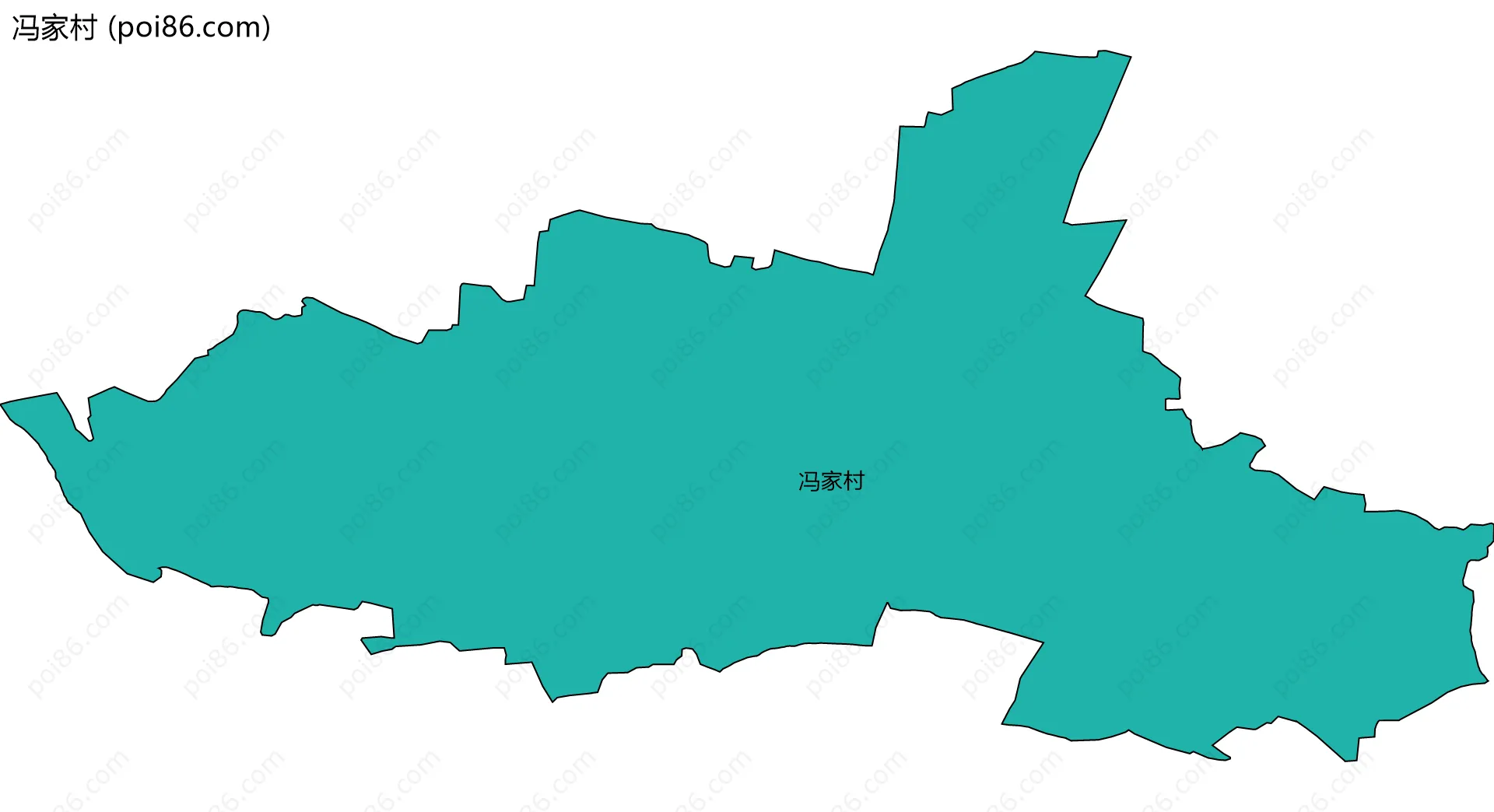 冯家村边界地图
