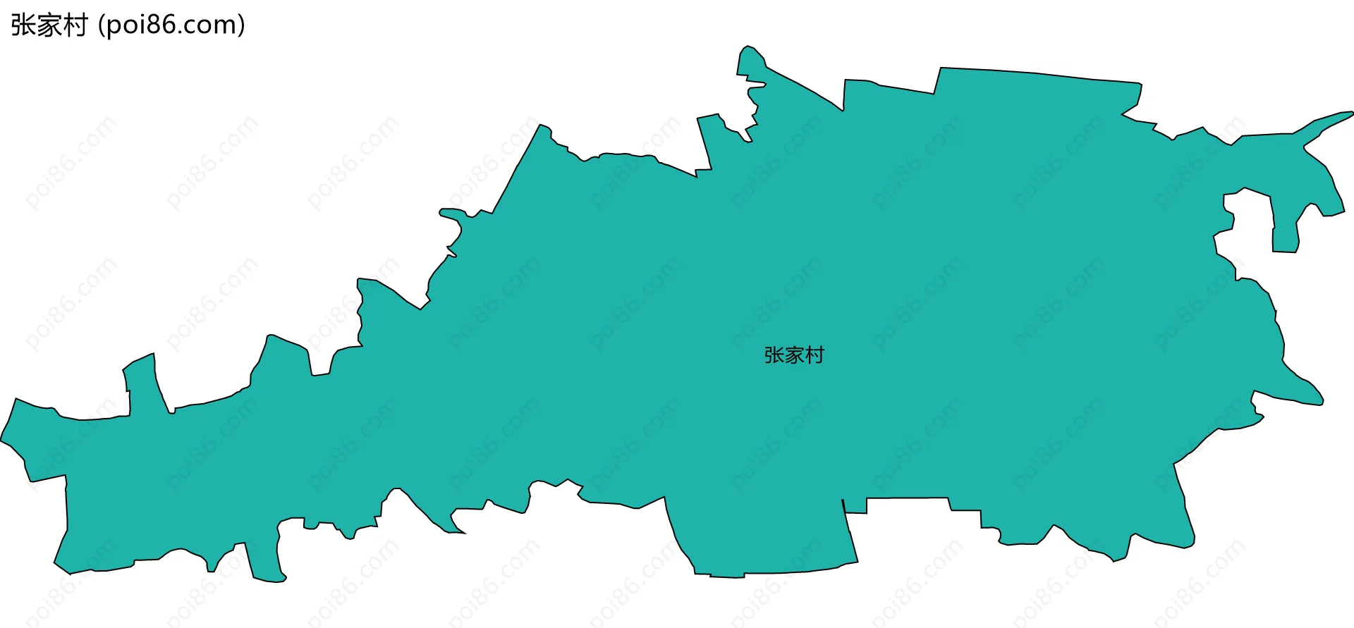 张家村边界地图