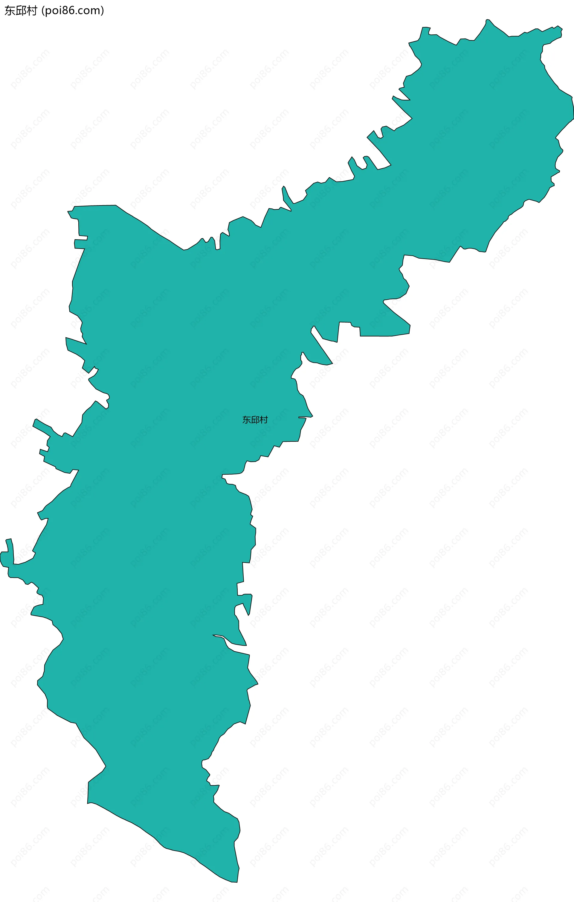 东邱村边界地图