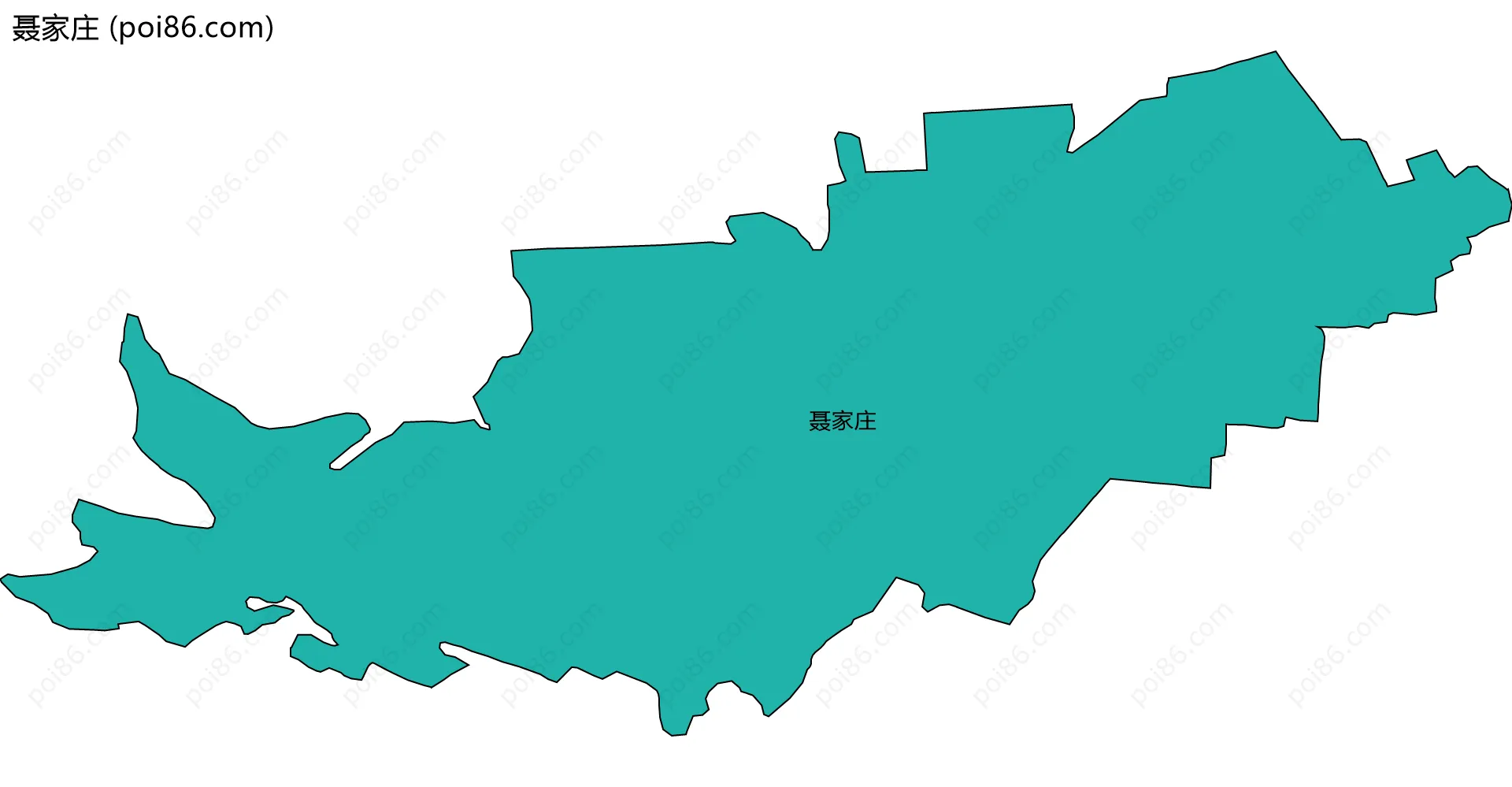 聂家庄边界地图