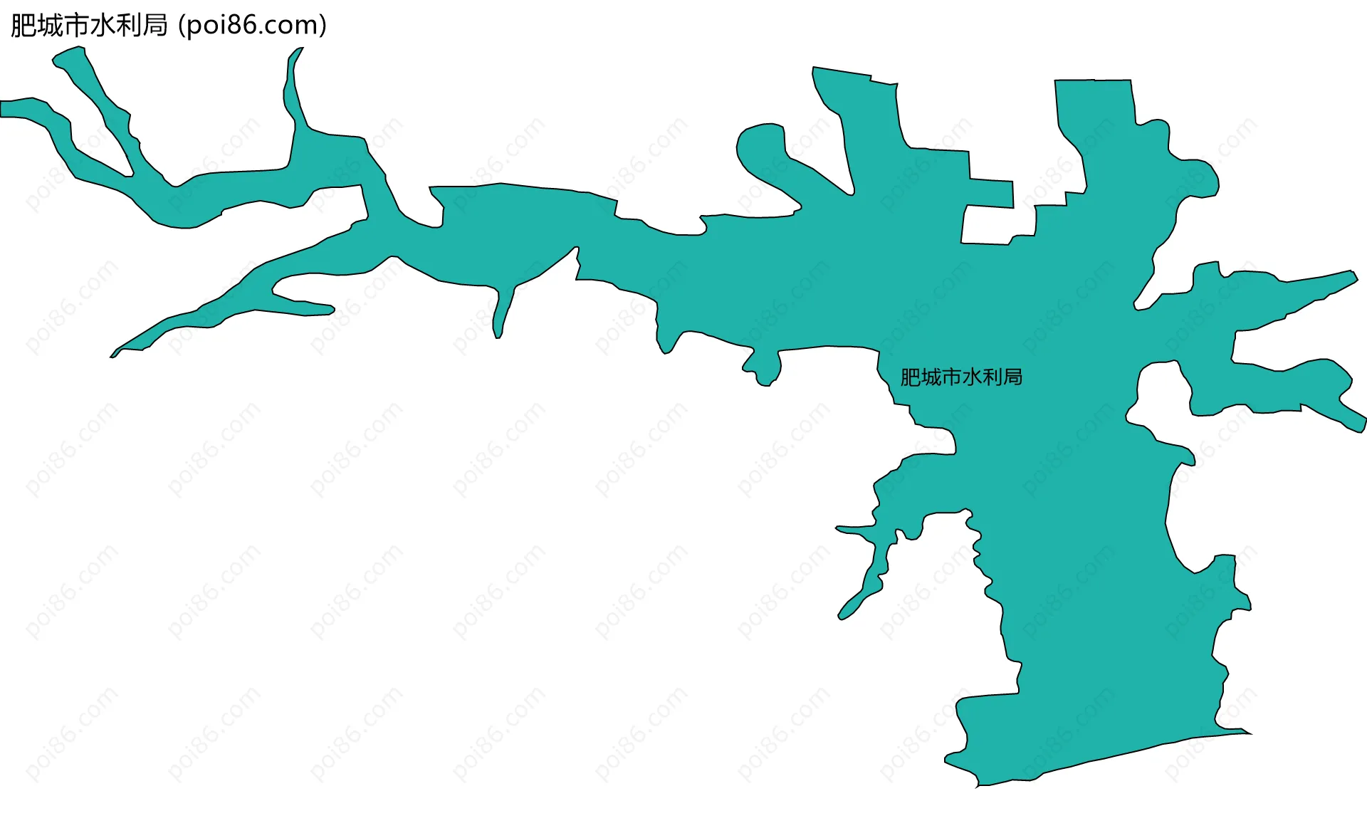 肥城市水利局边界地图