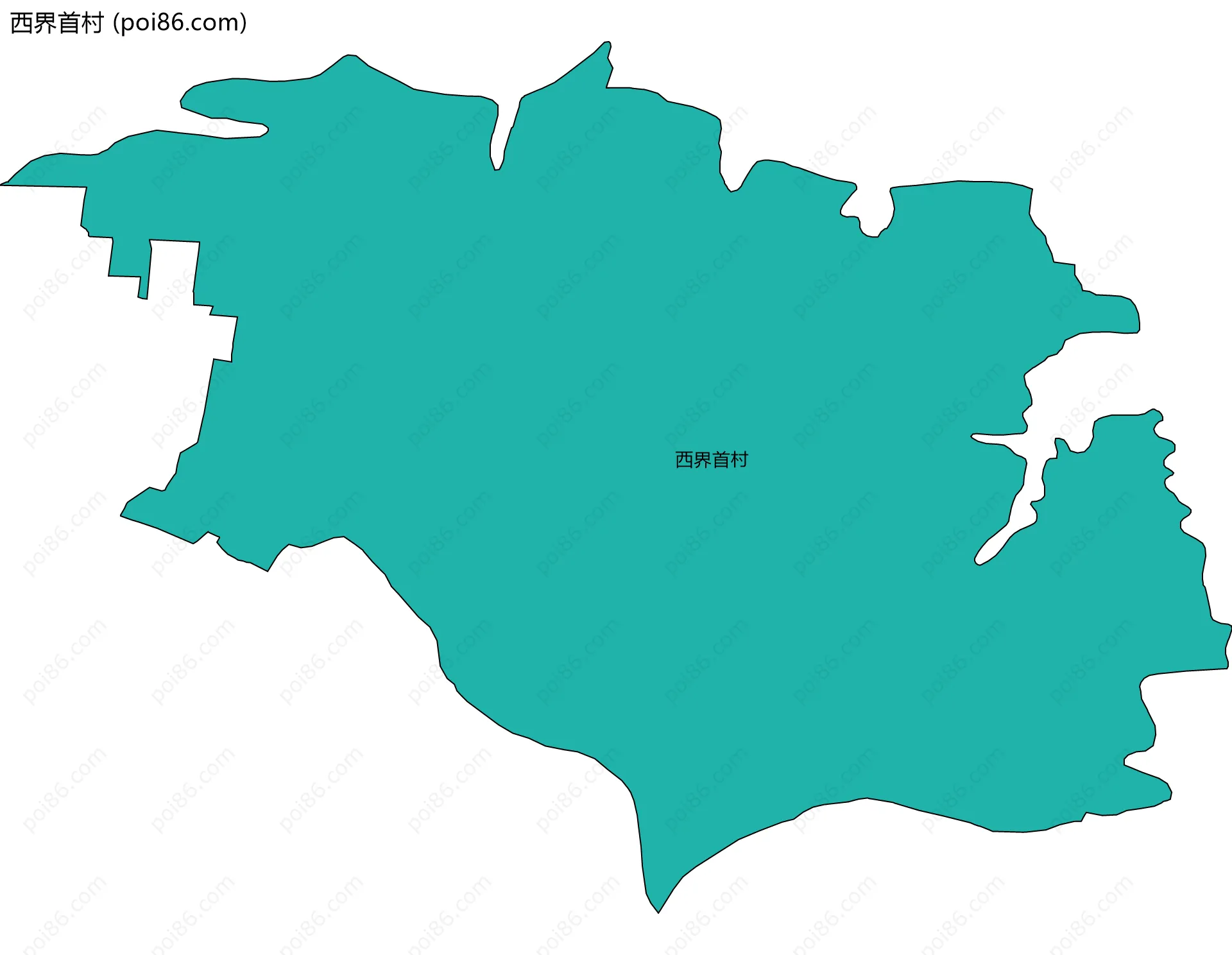 西界首村边界地图