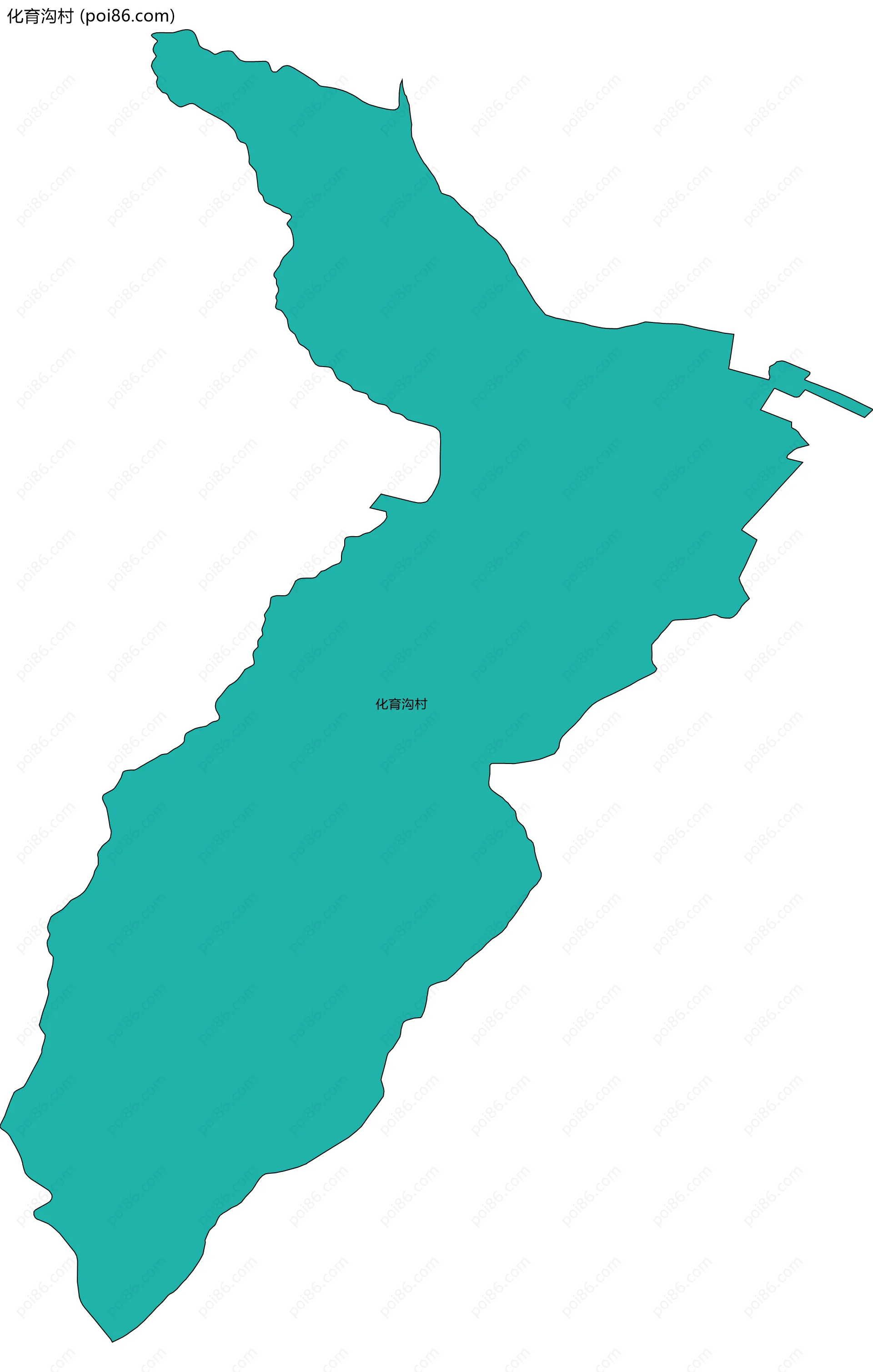 化育沟村边界地图