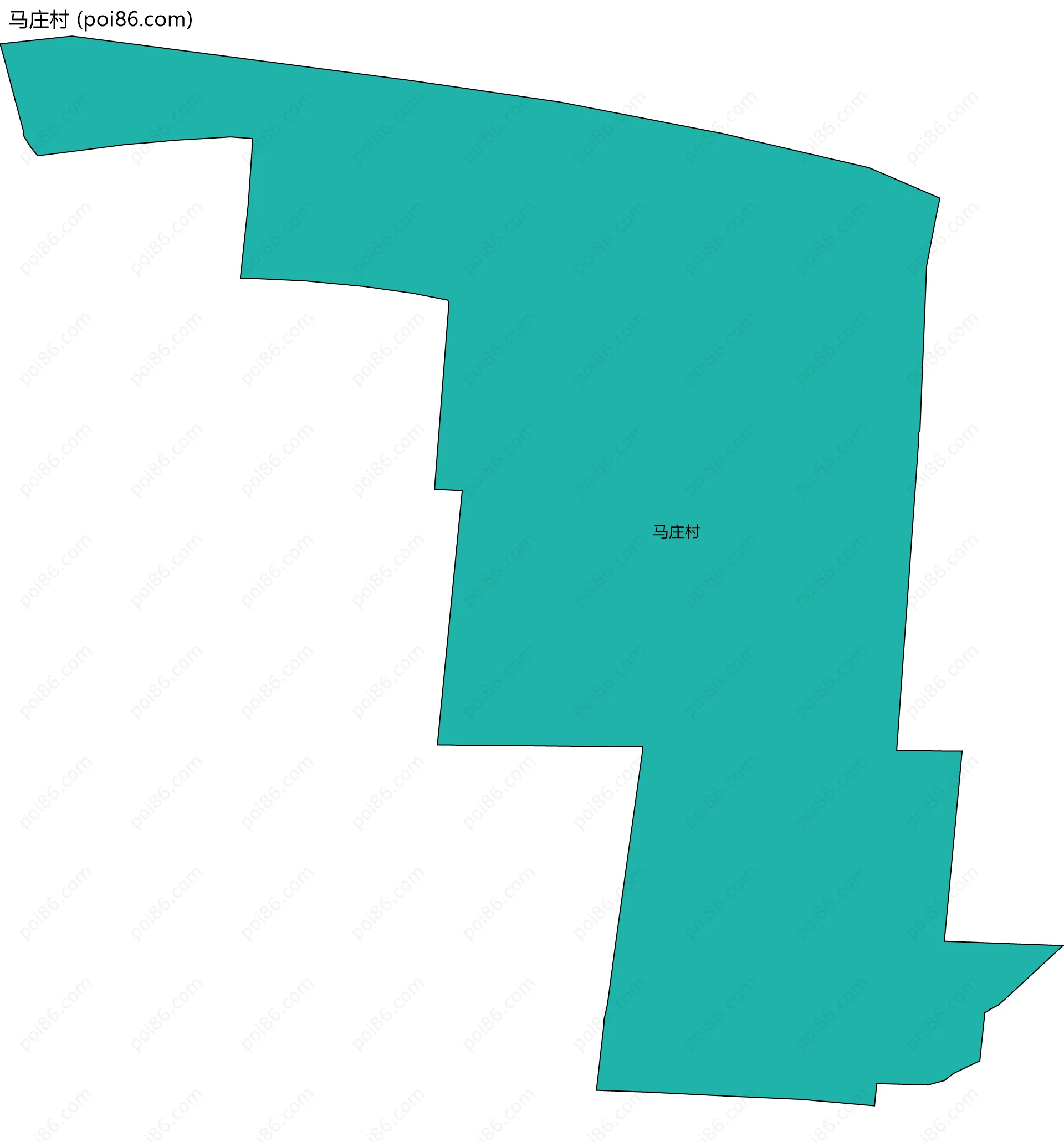 马庄村边界地图