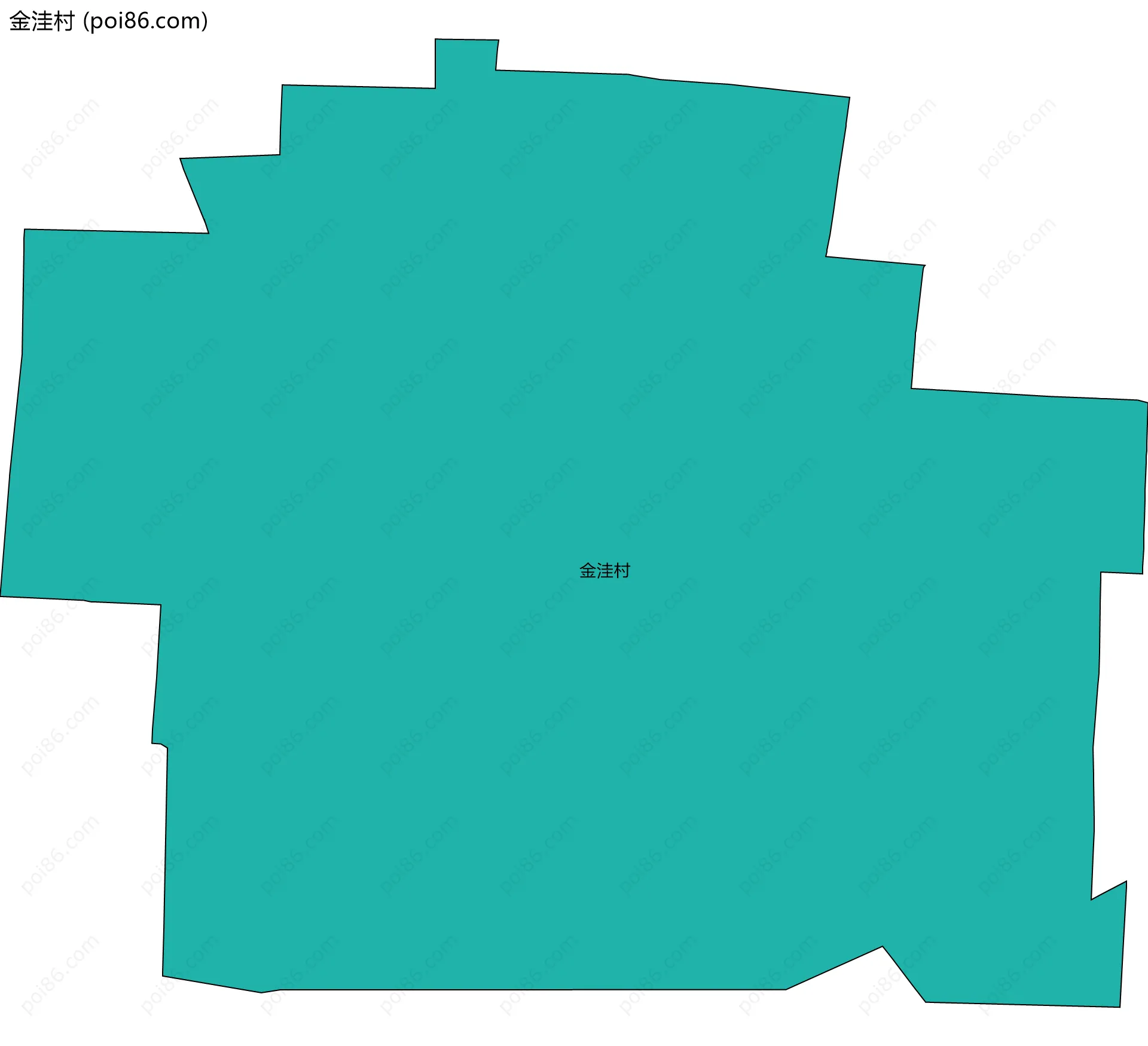 金洼村边界地图