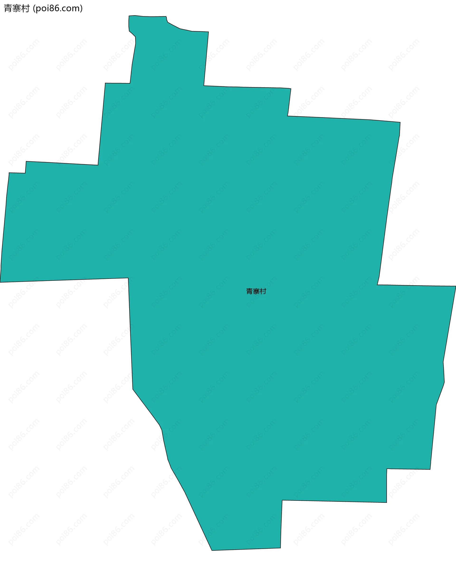 青寨村边界地图