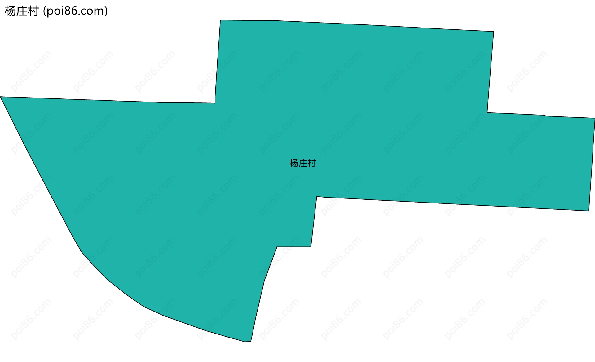 杨庄村边界地图