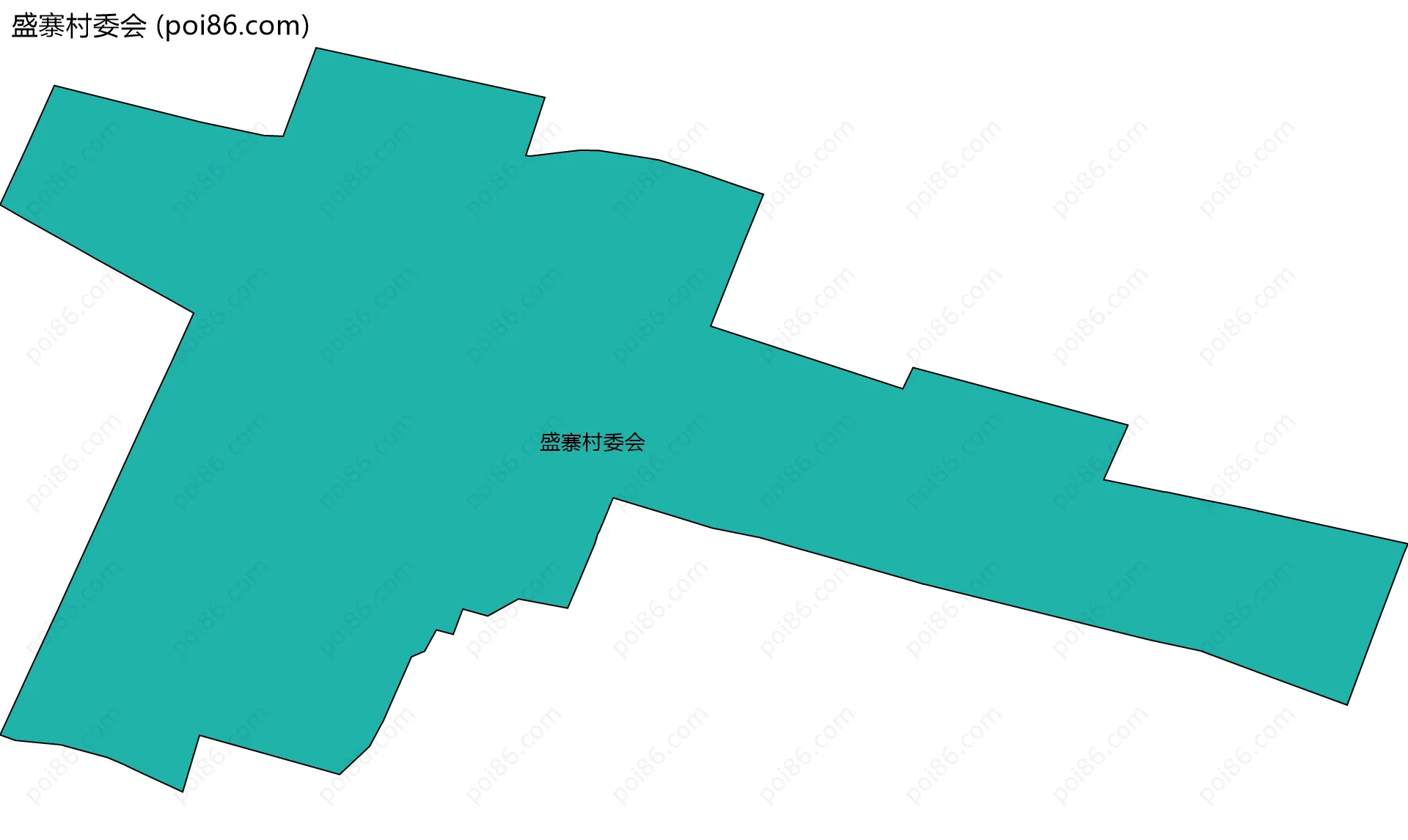 盛寨村委会边界地图