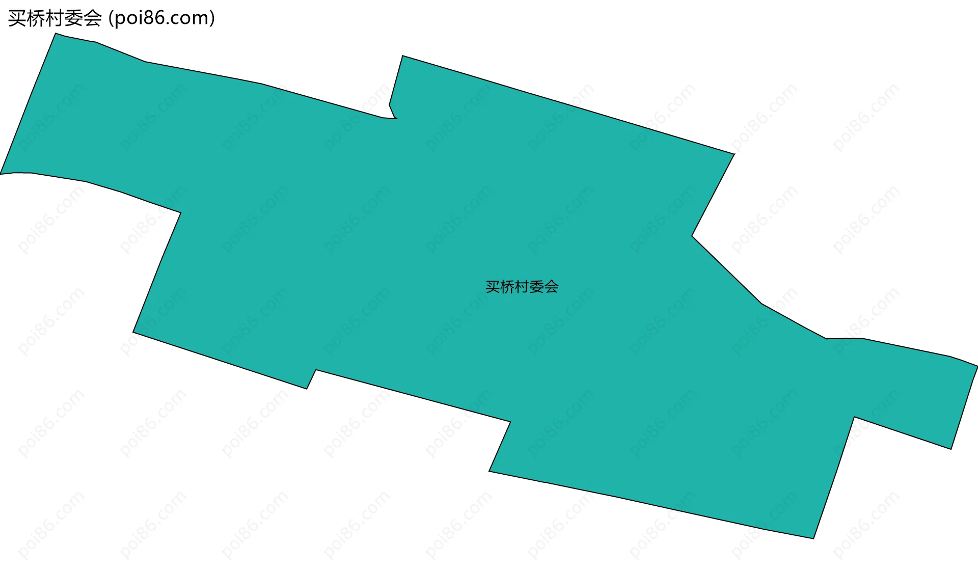 买桥村委会边界地图