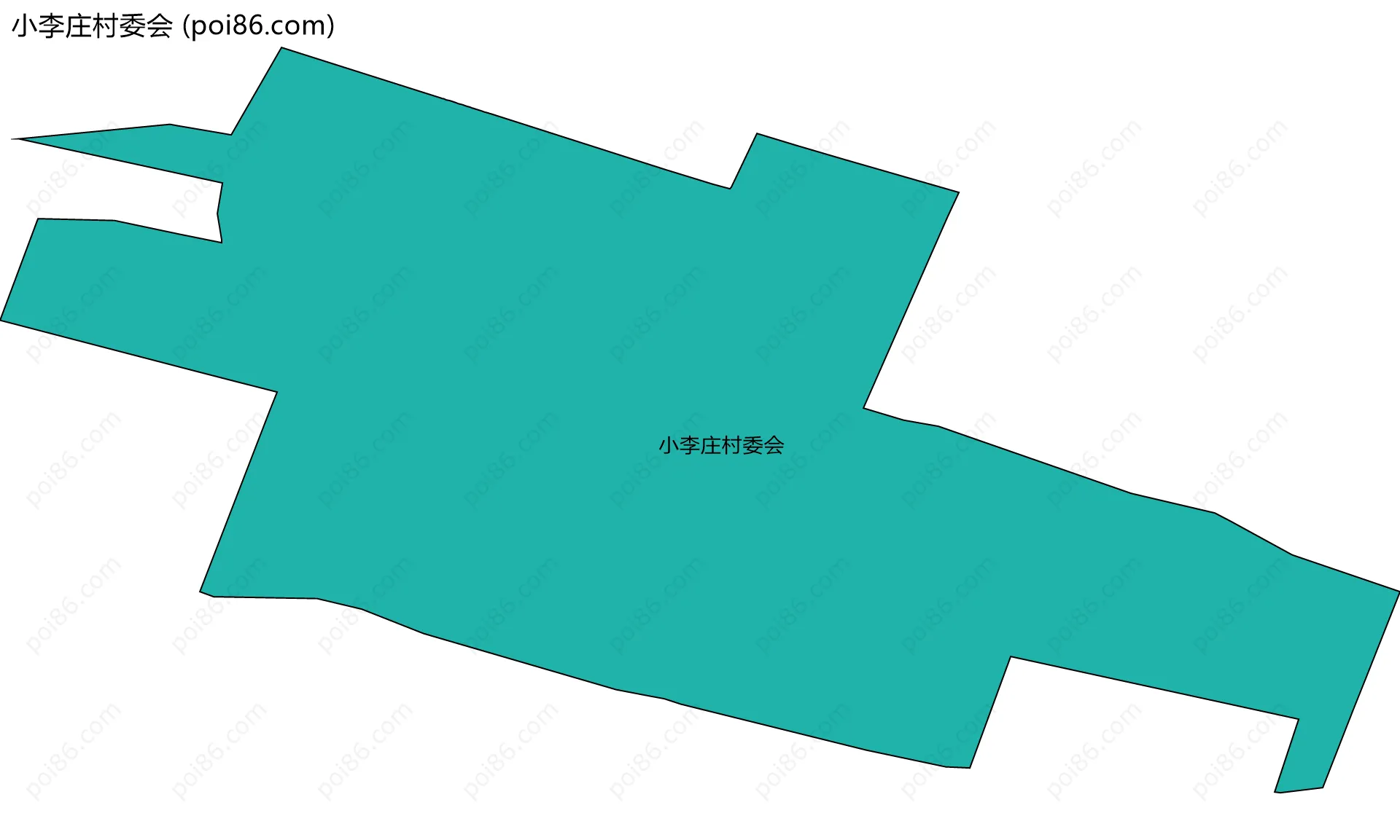 小李庄村委会边界地图