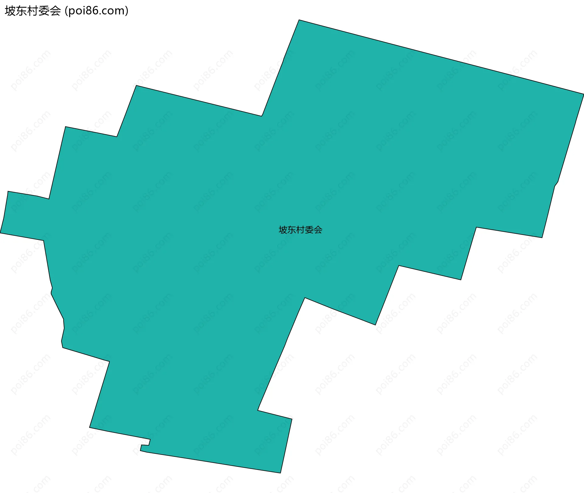 坡东村委会边界地图