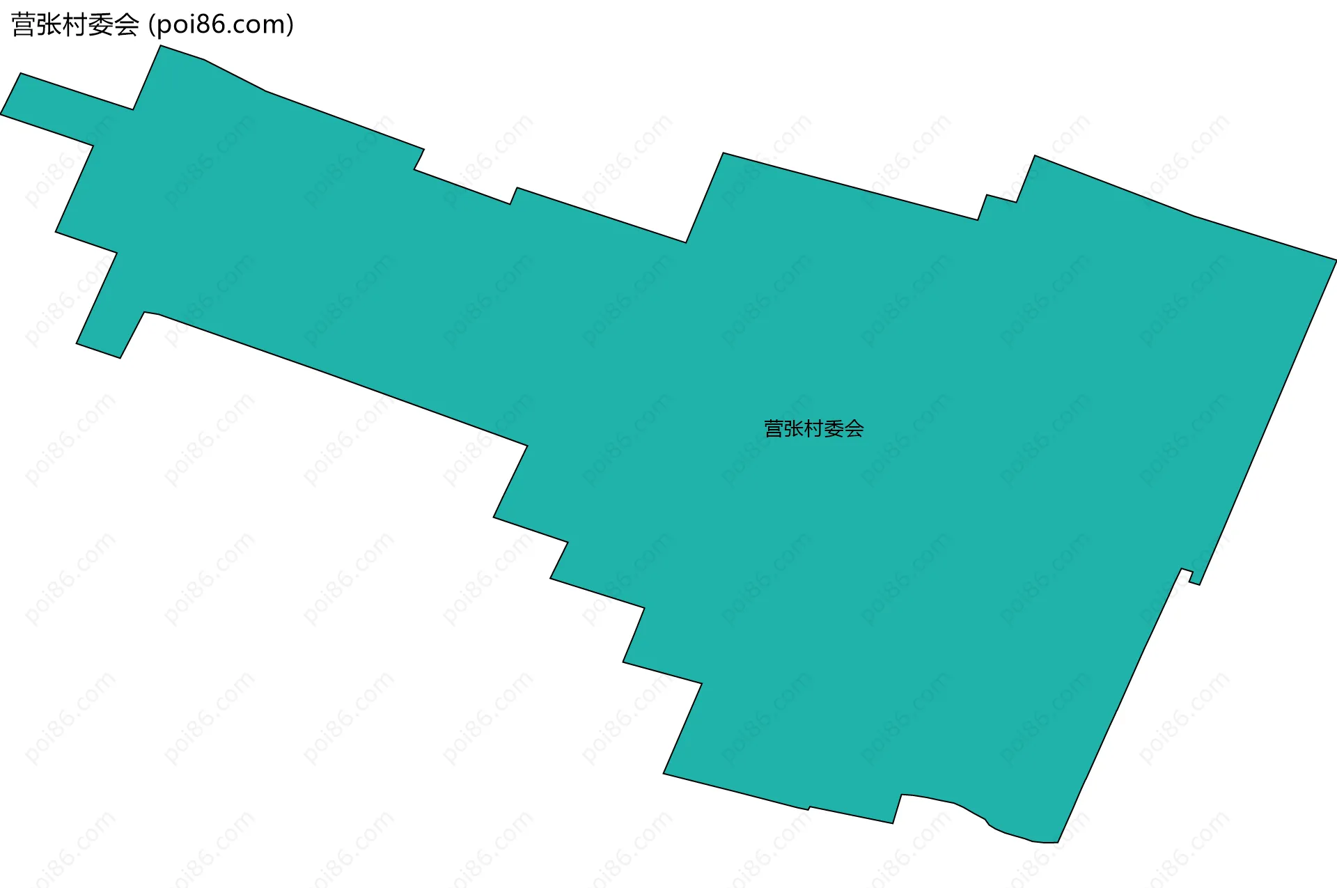 营张村委会边界地图