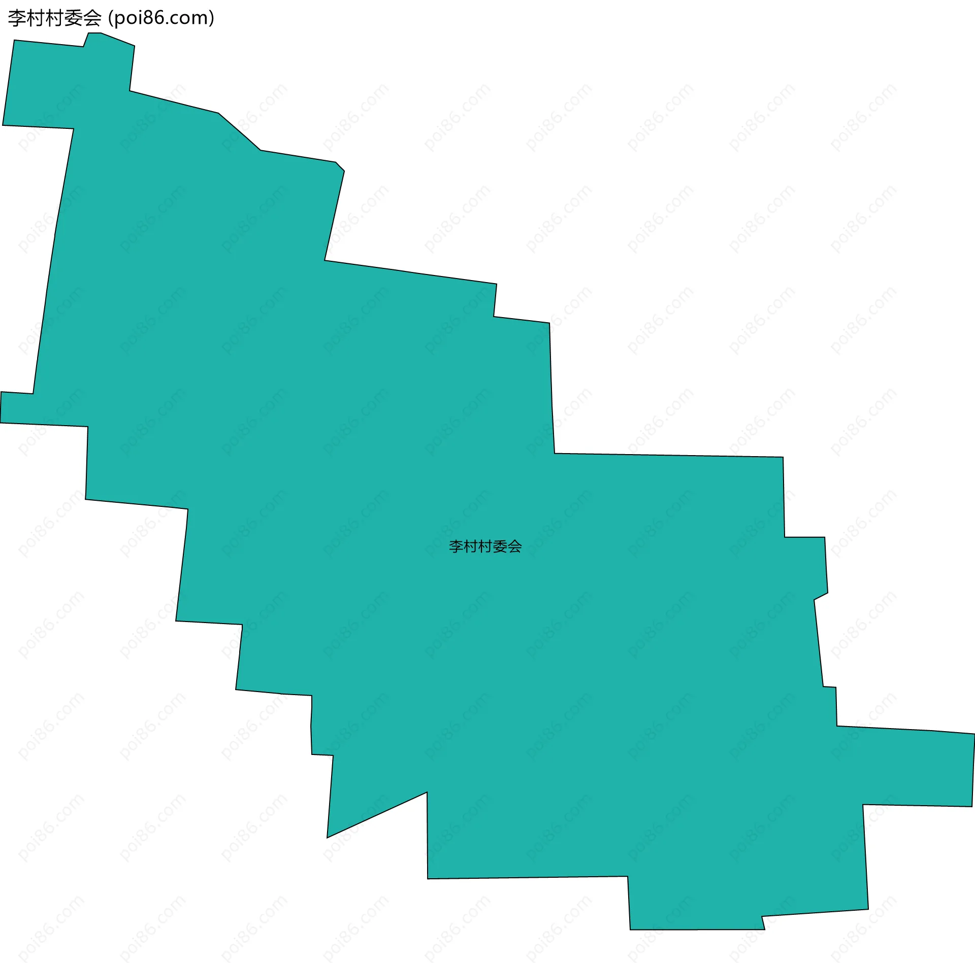 李村村委会边界地图