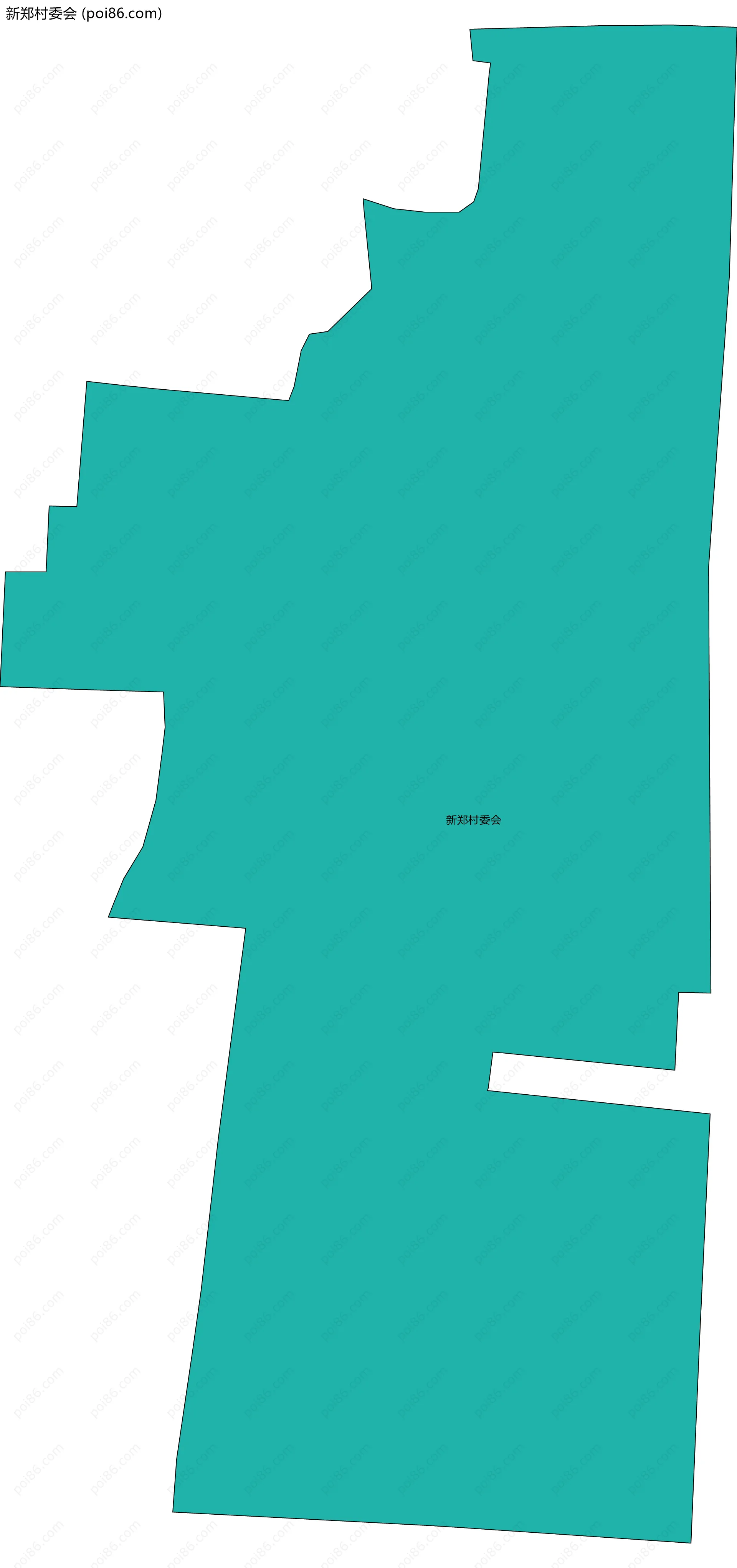 新郑村委会边界地图