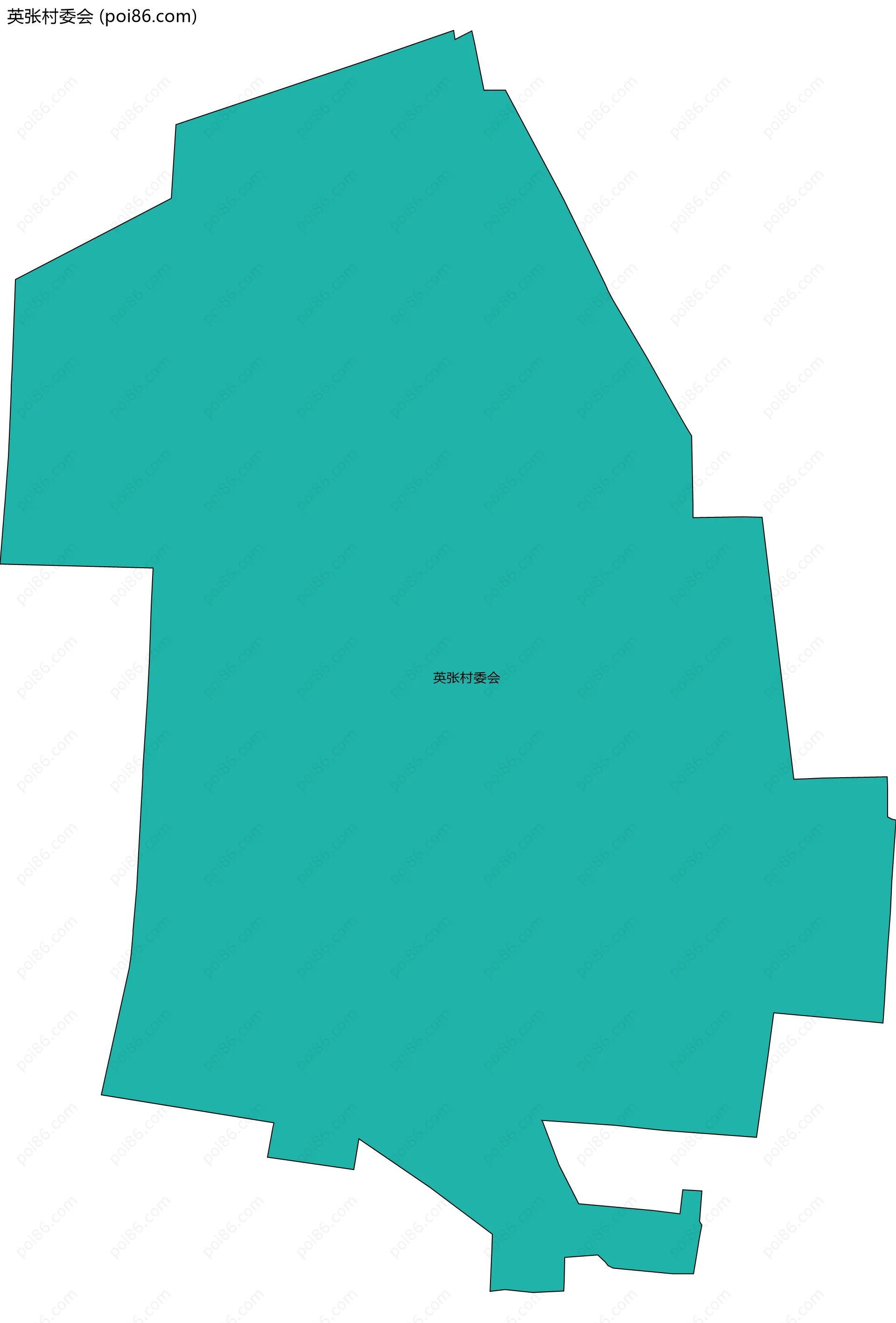 英张村委会边界地图