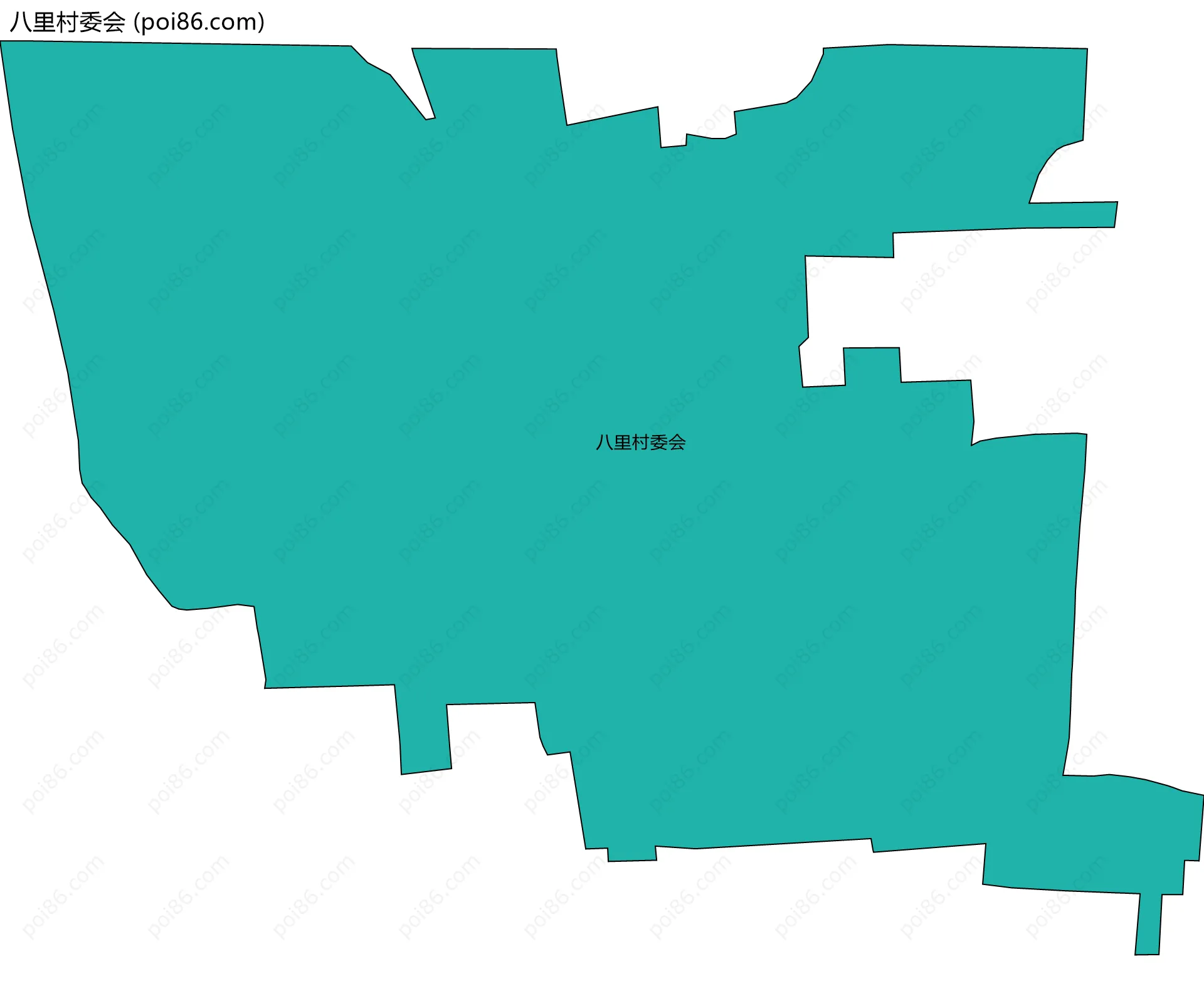八里村委会边界地图