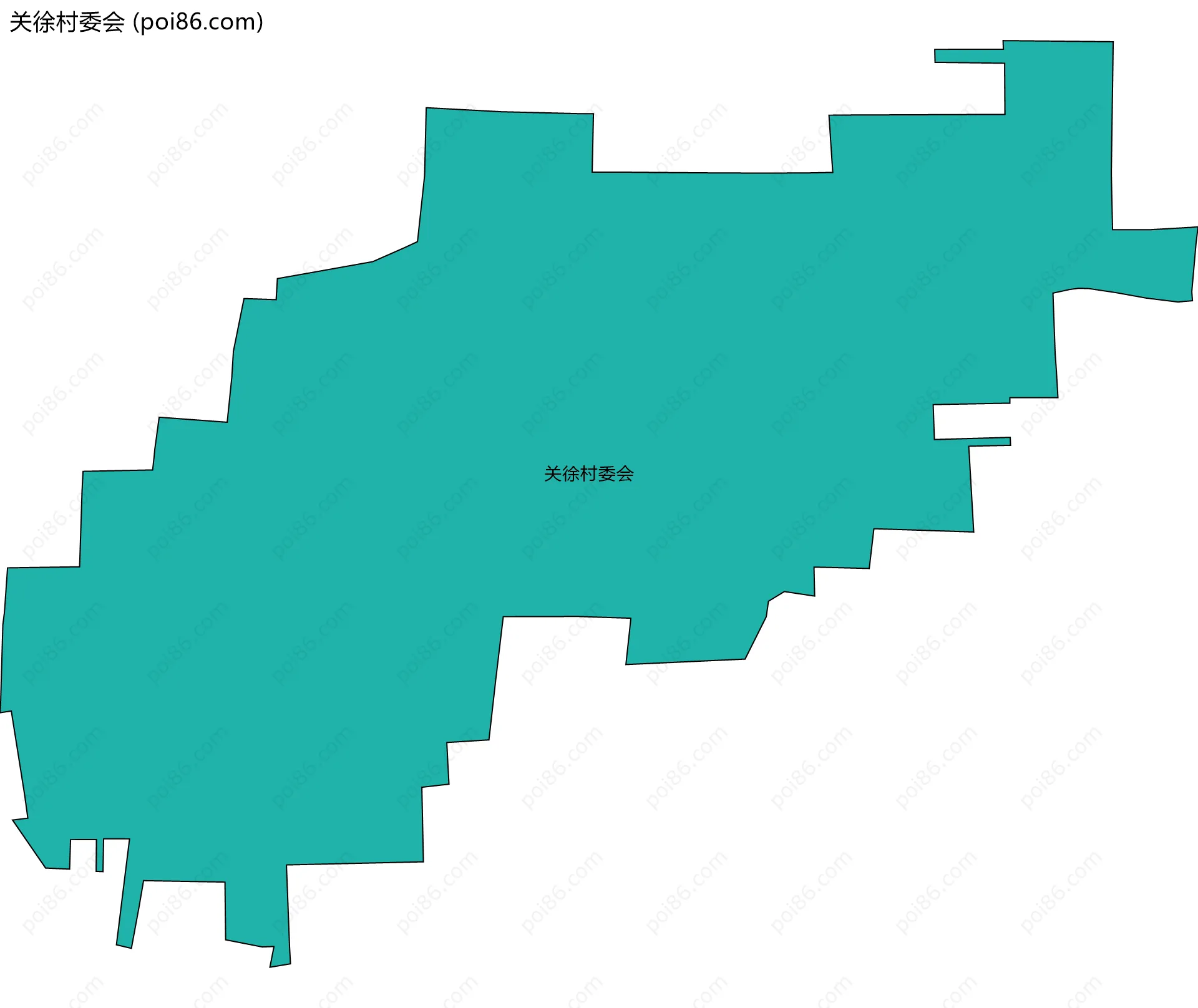 关徐村委会边界地图