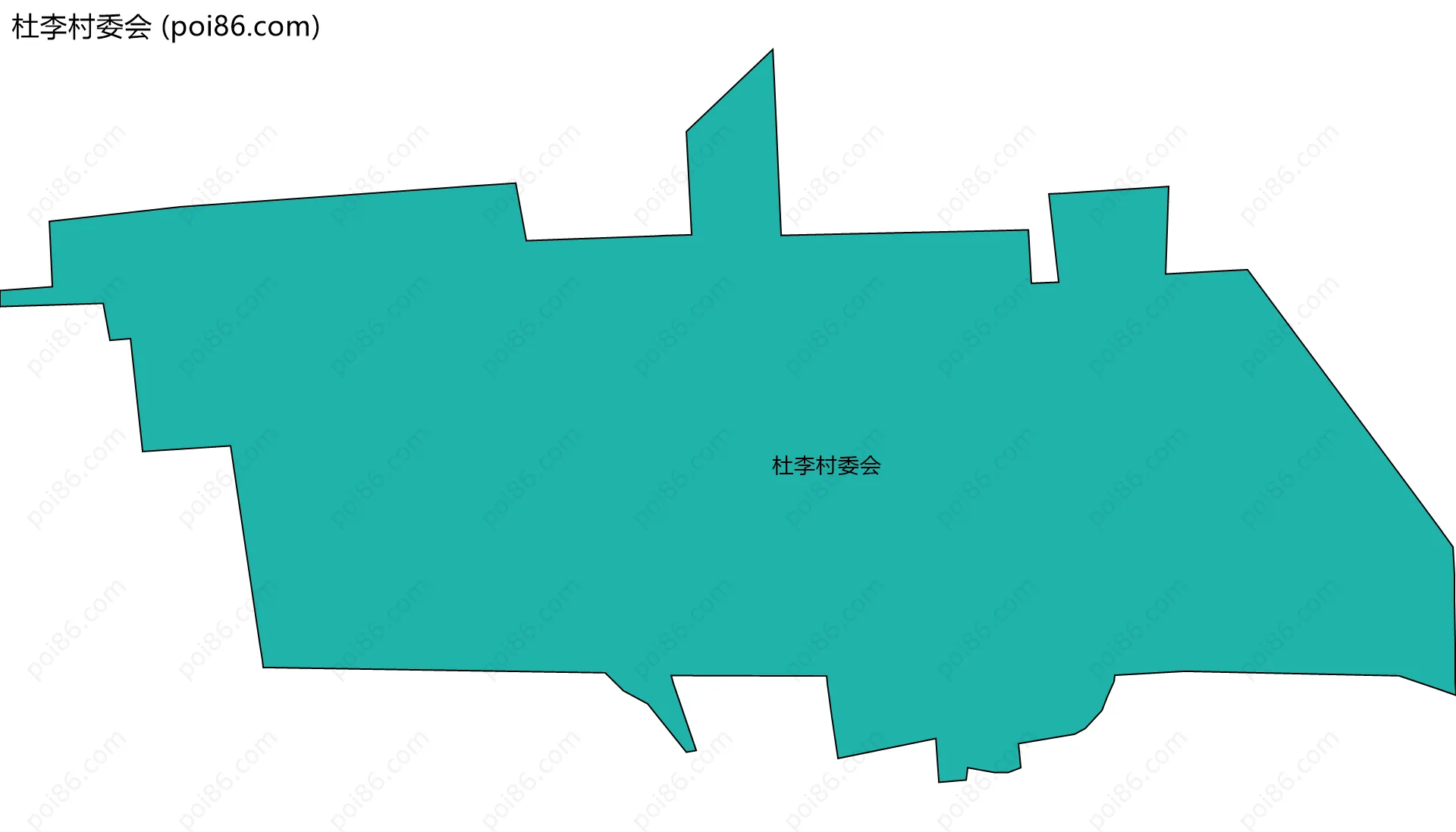 杜李村委会边界地图