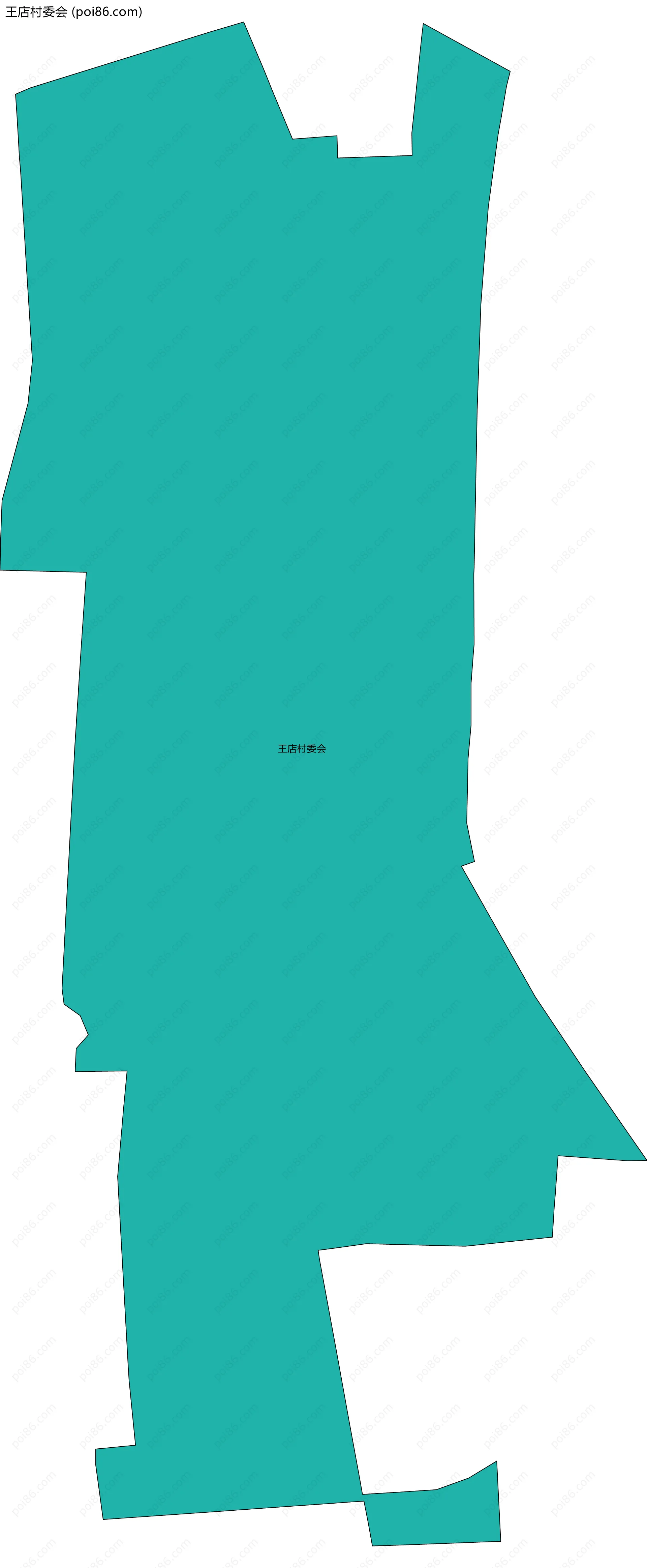 王店村委会边界地图