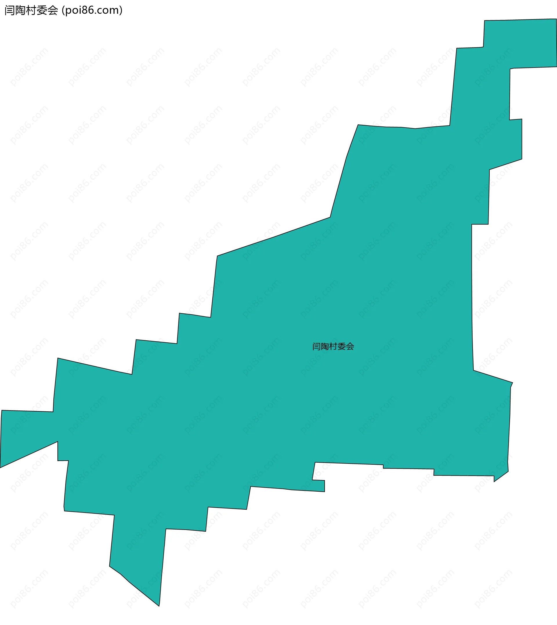 闫陶村委会边界地图