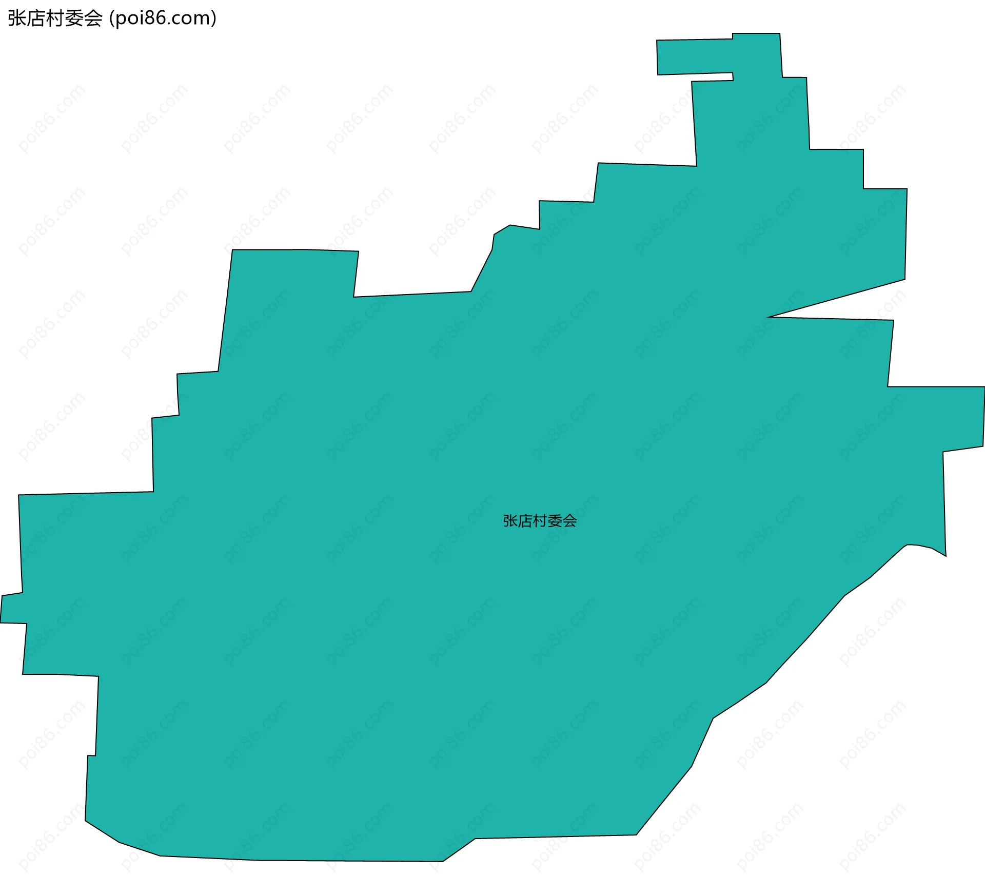 张店村委会边界地图