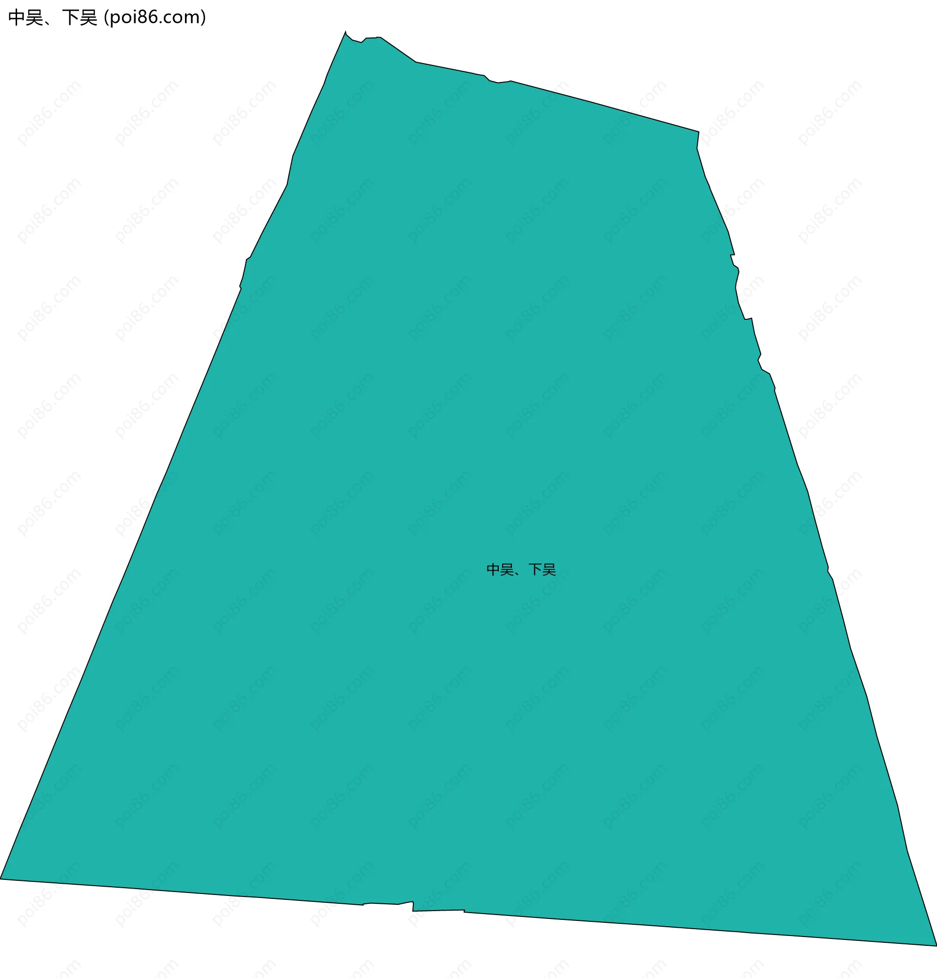 中吴、下吴边界地图