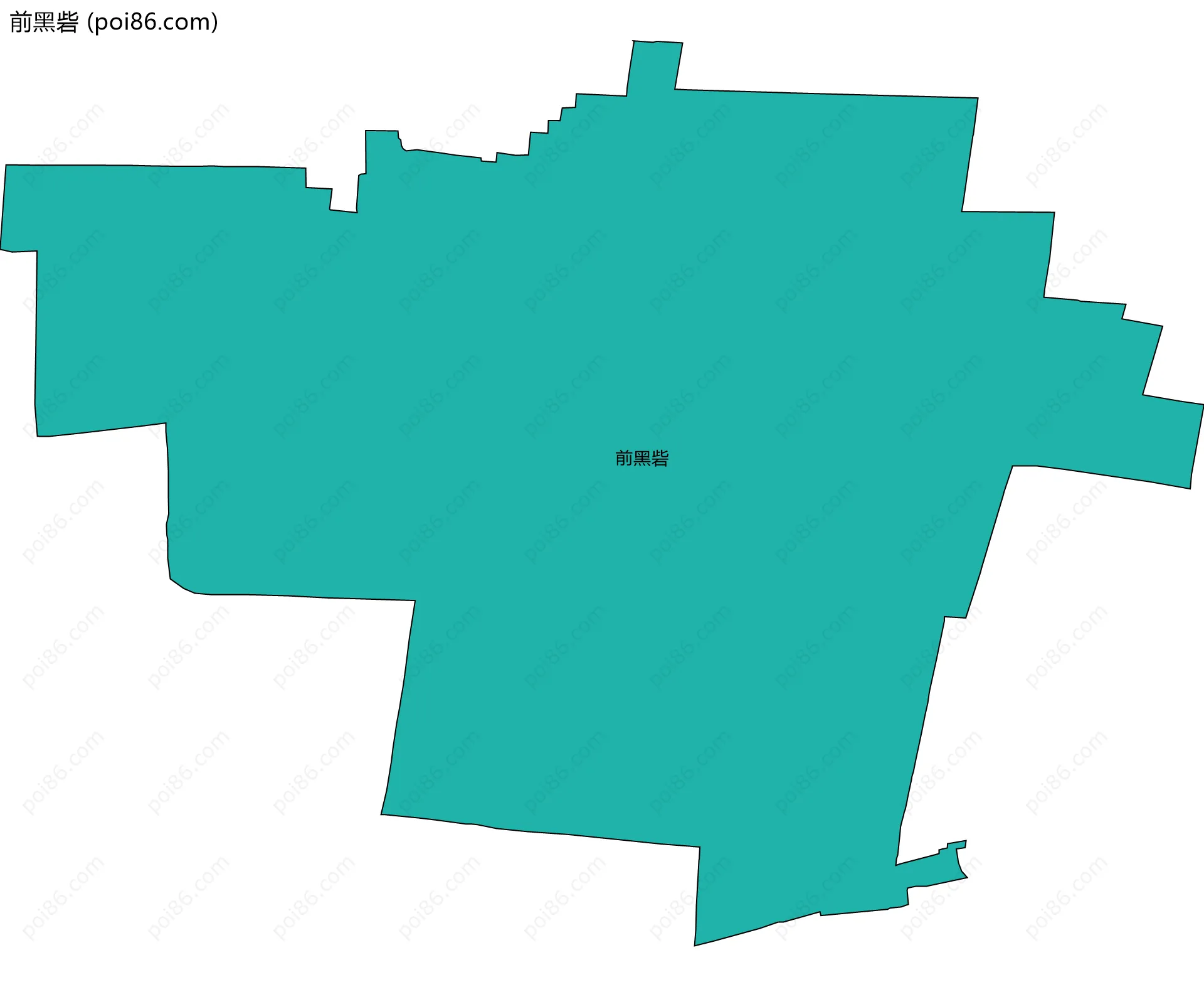 前黑砦边界地图
