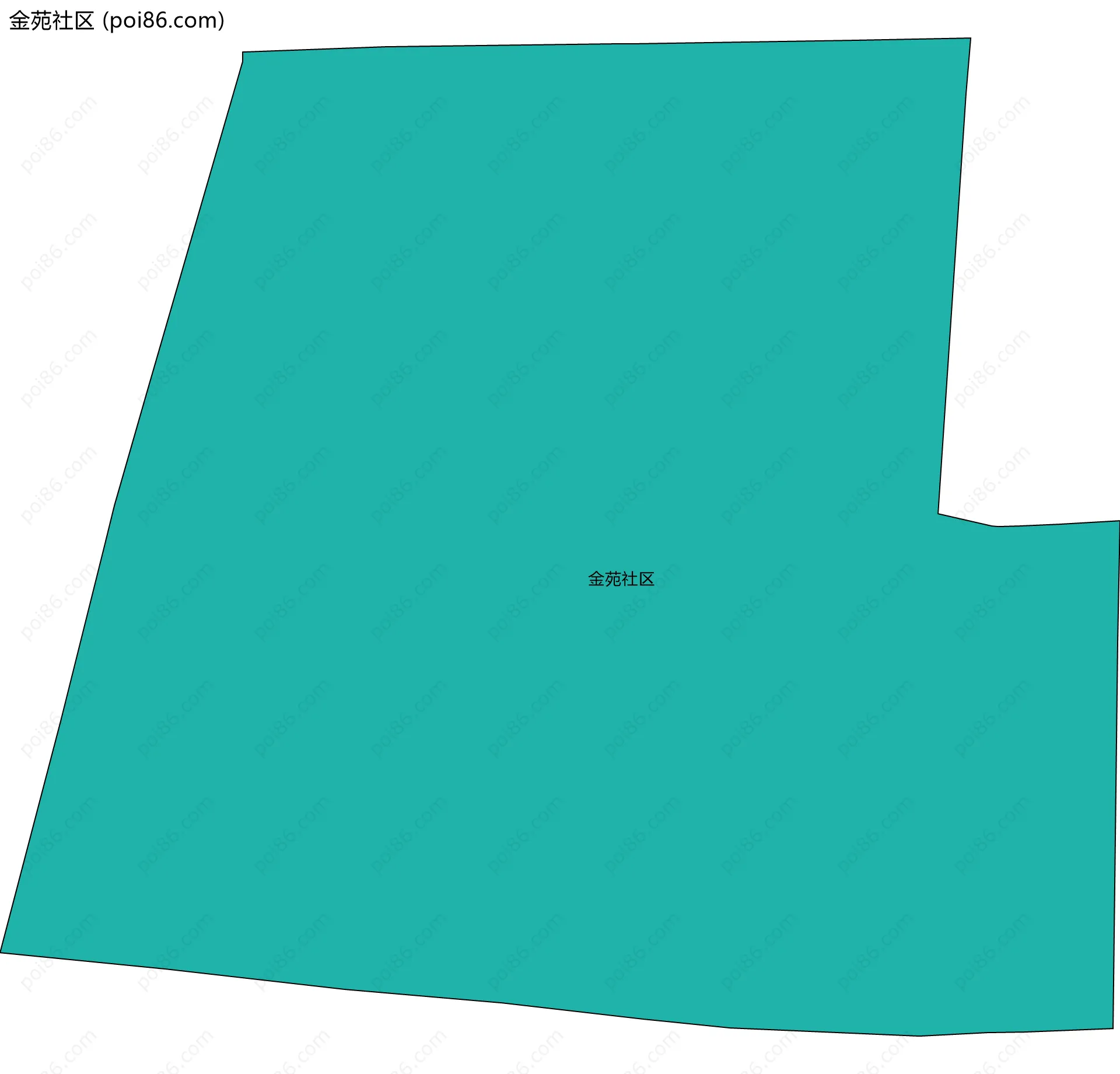 金苑社区边界地图
