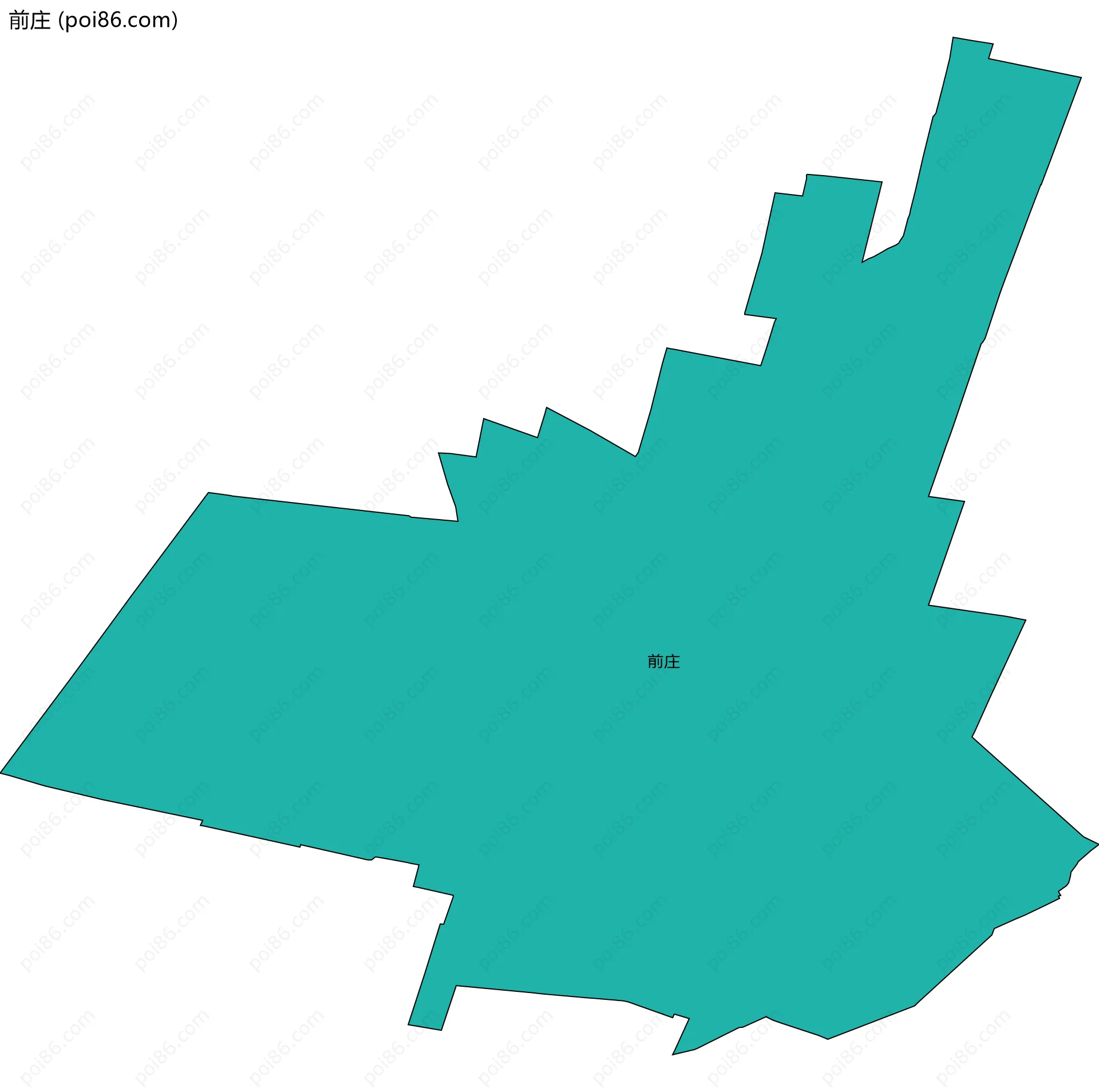 前庄边界地图