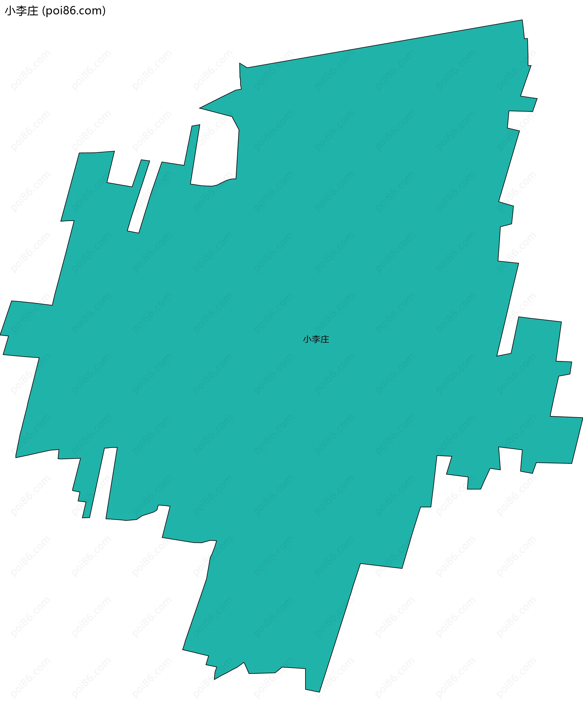 小李庄边界地图