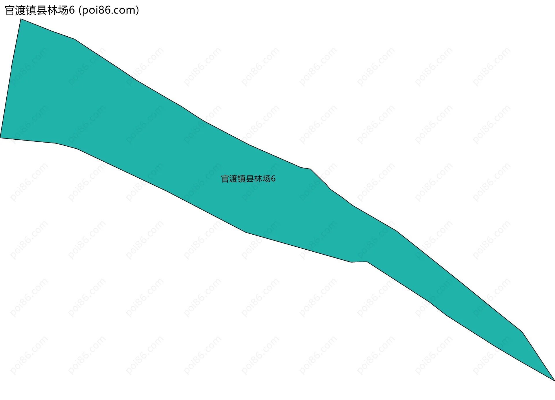 官渡镇县林场6边界地图
