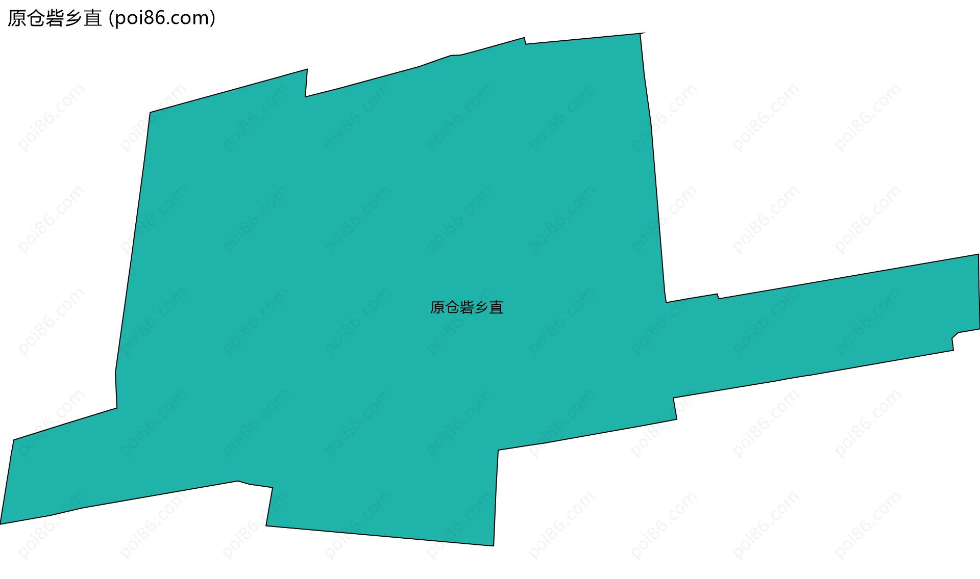 原仓砦乡直边界地图