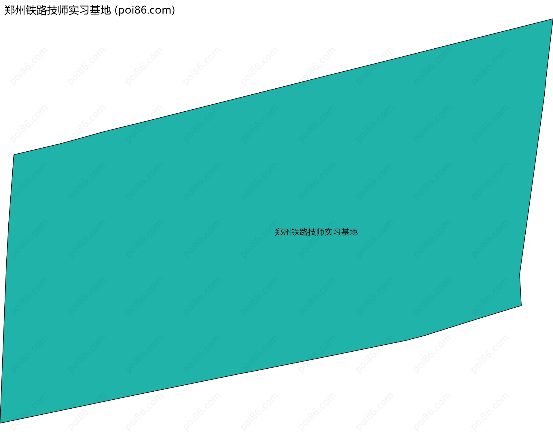 郑州铁路技师实习基地边界地图