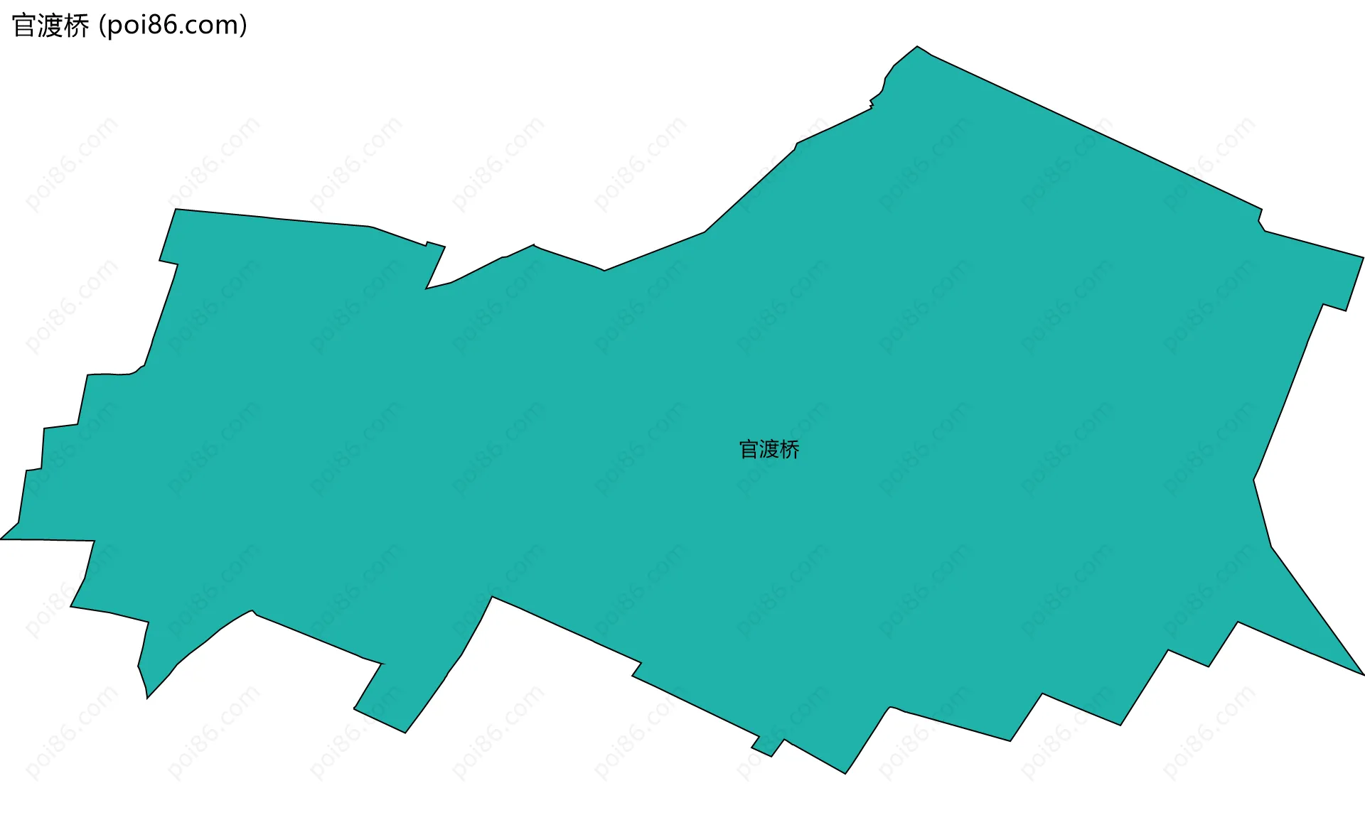 官渡桥边界地图